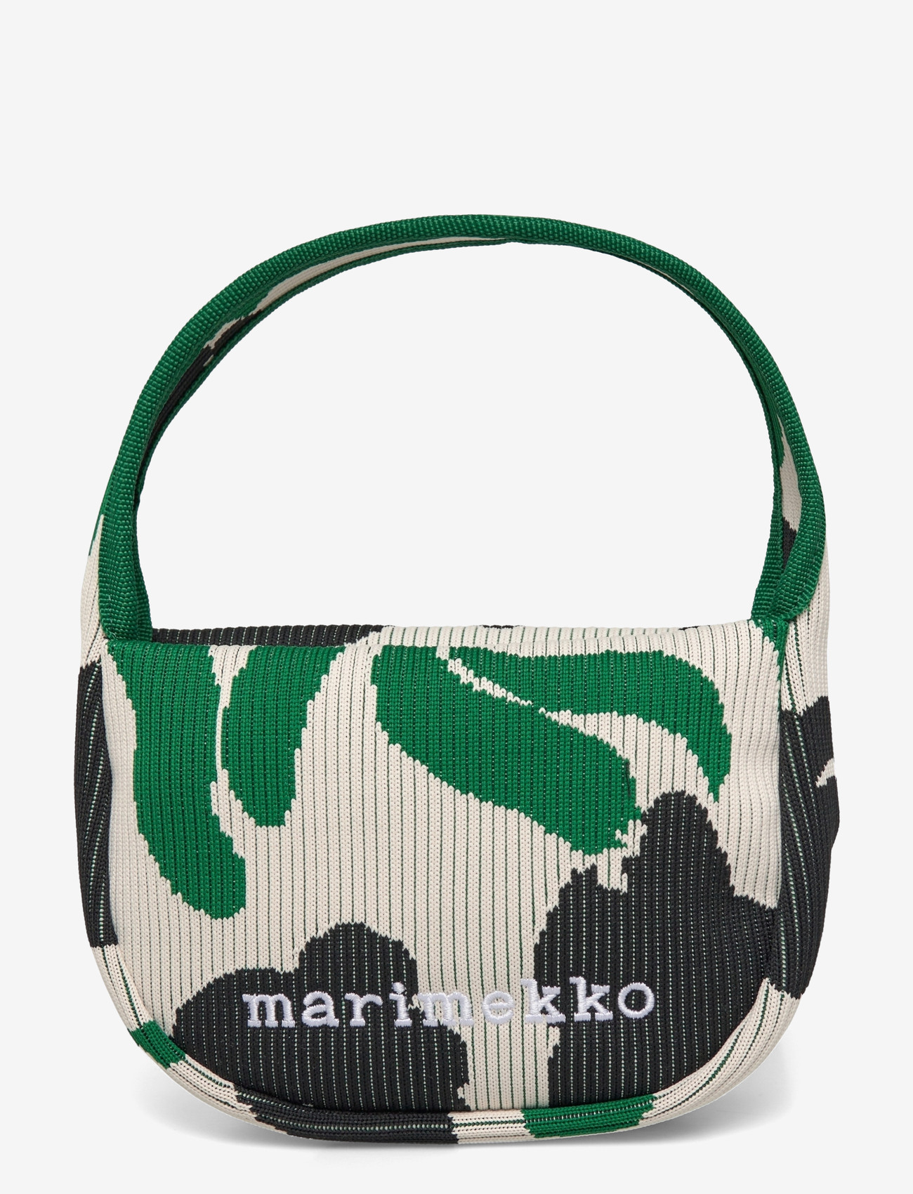 Marimekko - KNITTED MINI HANDBAG LEMMITTY - speciella tillfällen - off white, dark green, black - 1
