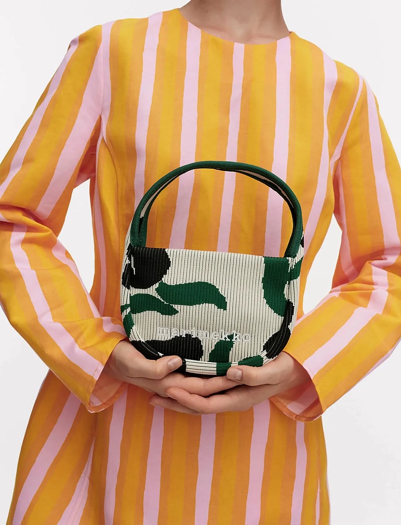 Marimekko - KNITTED MINI HANDBAG LEMMITTY - speciella tillfällen - off white, dark green, black - 0