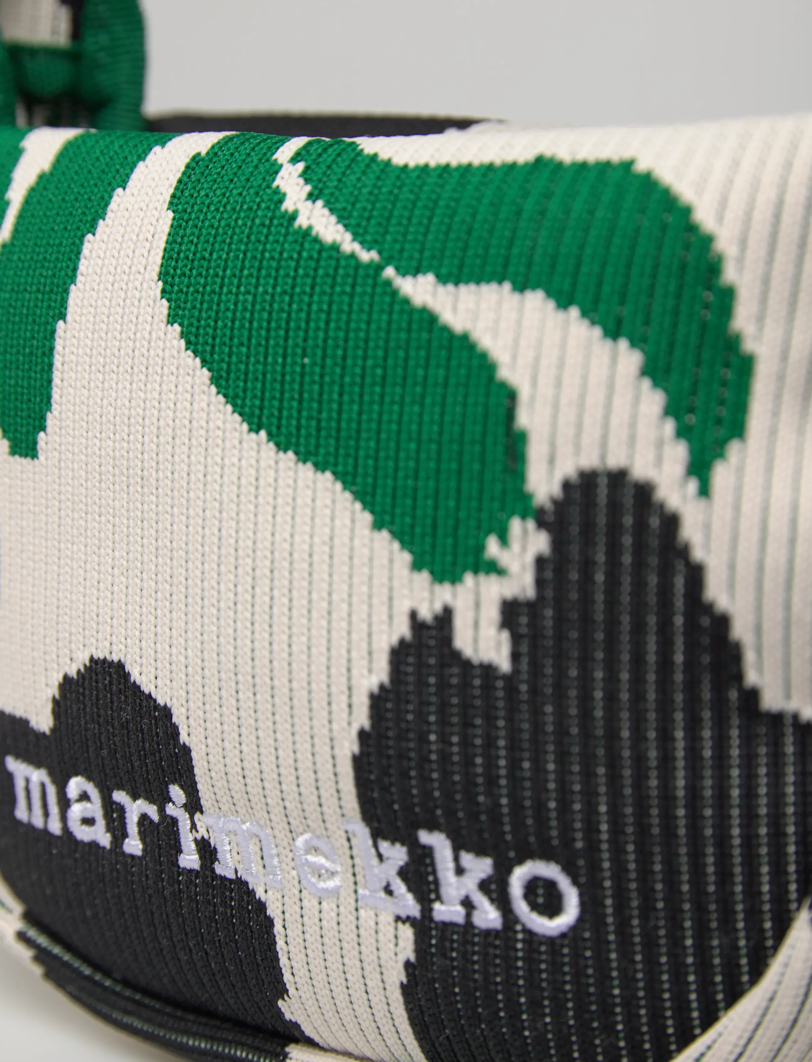 Marimekko - KNITTED MINI HANDBAG LEMMITTY - special occasions - off white, dark green, black - 4