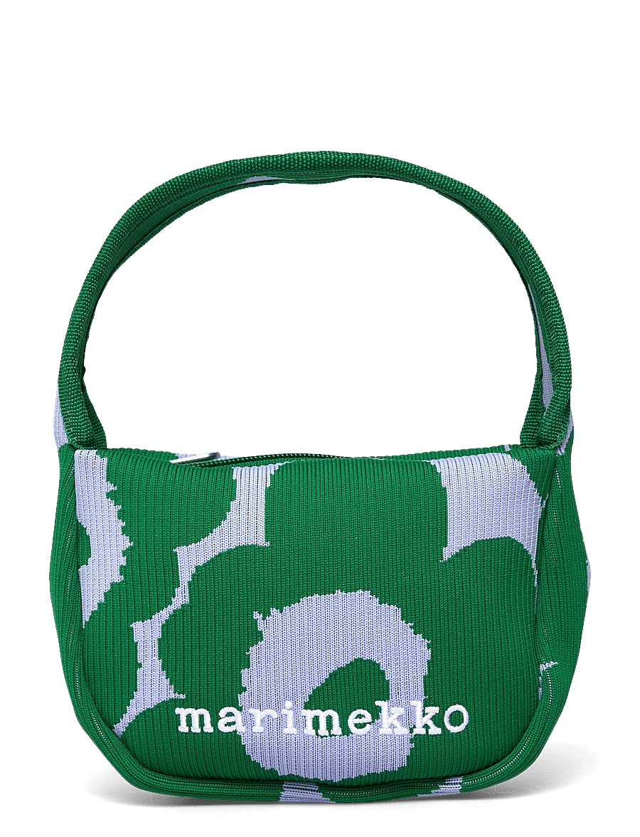 Marimekko - KNITTED MINI HANDBAG UNIKKO - henkeltaschen - dark green, blue - 1