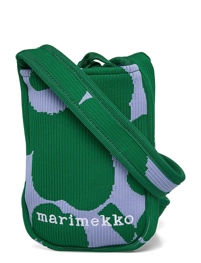 Marimekko - KNITTED PHONE POCKET UNIKKO - modetrender - dark green, blue - 1