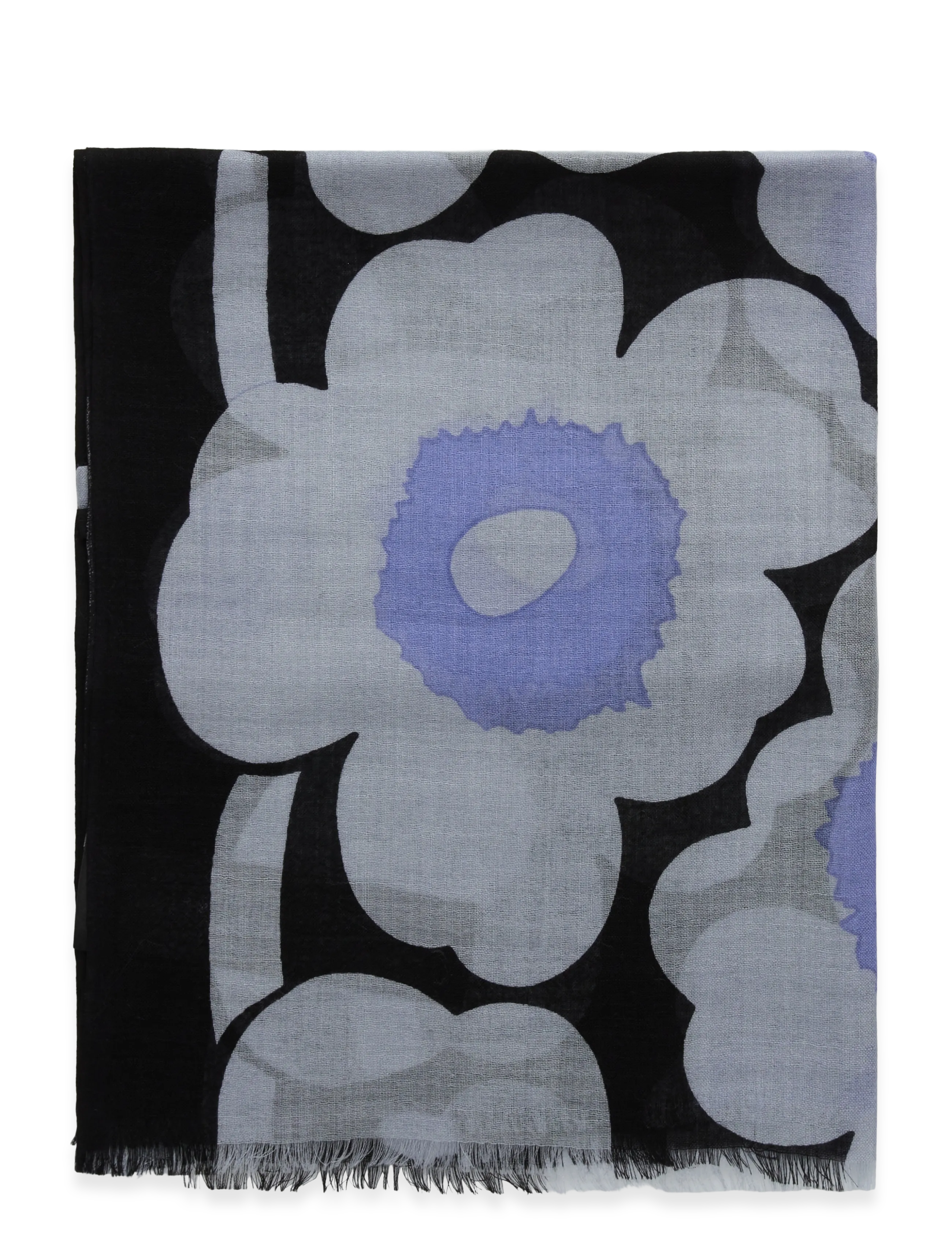 Marimekko - FIORE UNIKKO - lette skjerf - light blue, blue, black - 2