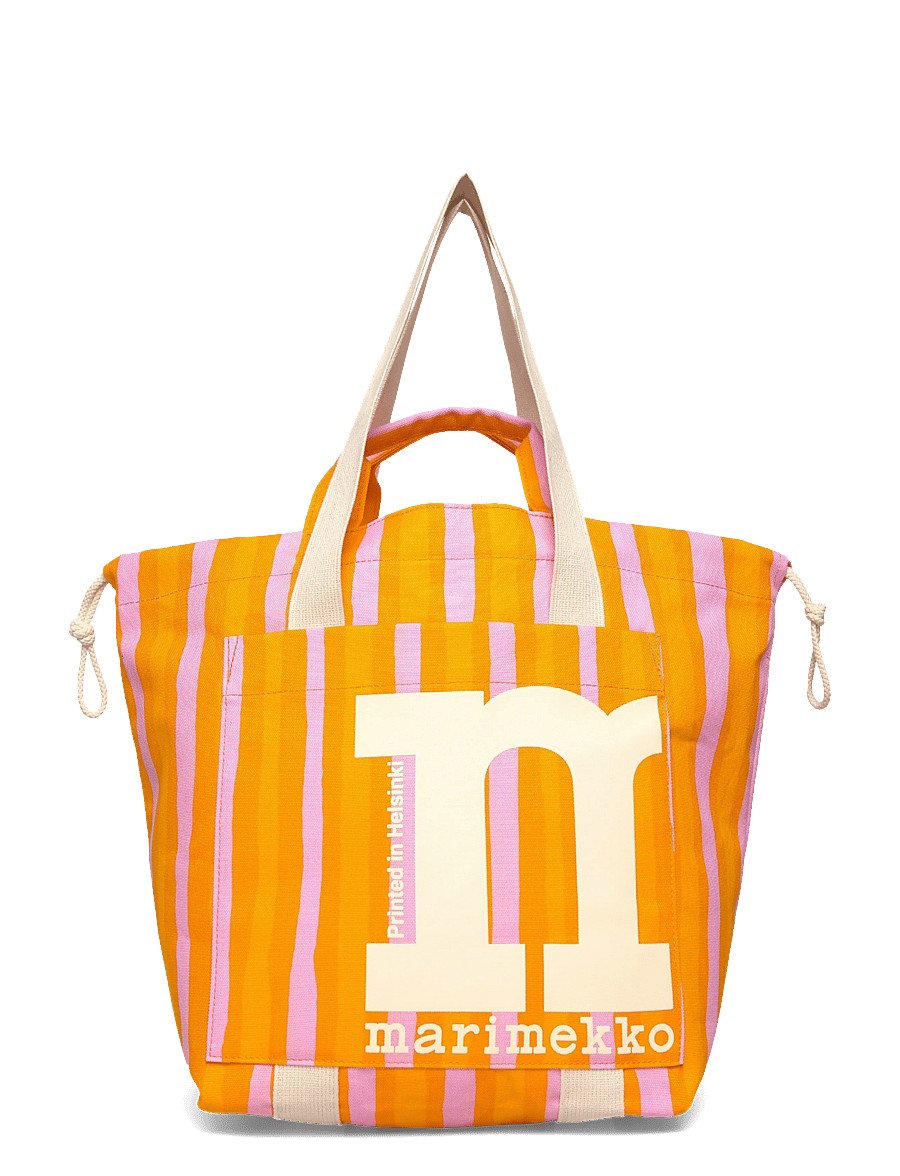 Marimekko - MONO CITY TOTE PICCOLO - tote bags - orange, pink - 1