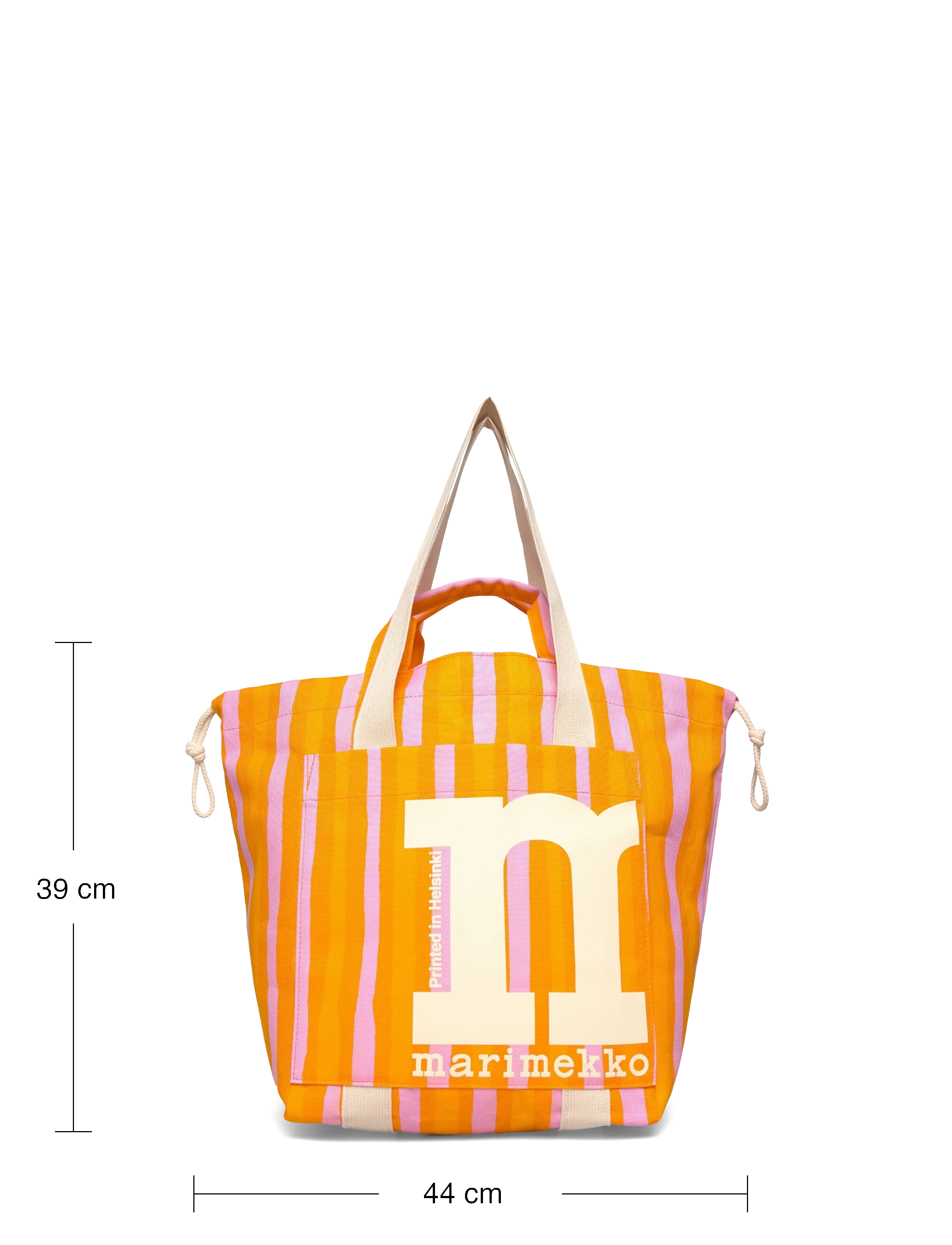 Marimekko - MONO CITY TOTE PICCOLO - tote bags - orange, pink - 4