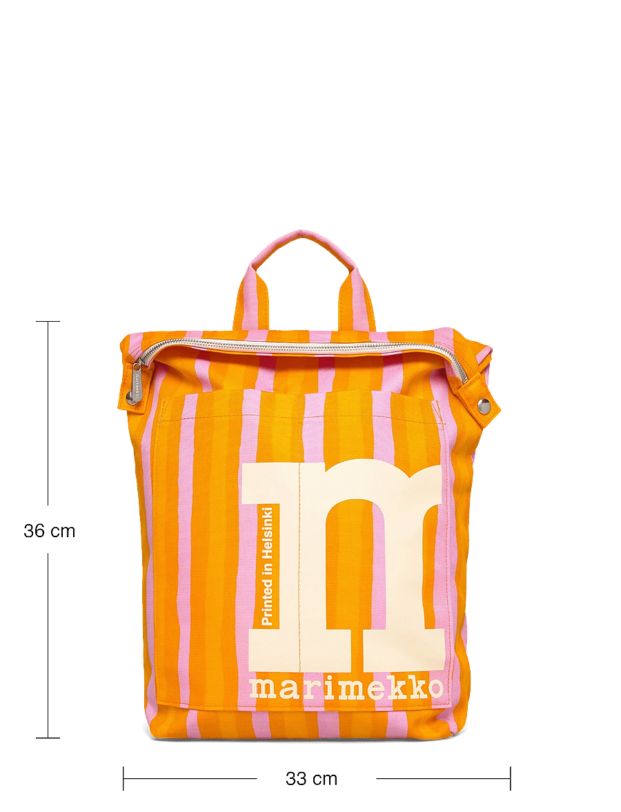 Marimekko - MONO BACKPACK PICCOLO - moetrendid - orange, pink - 4