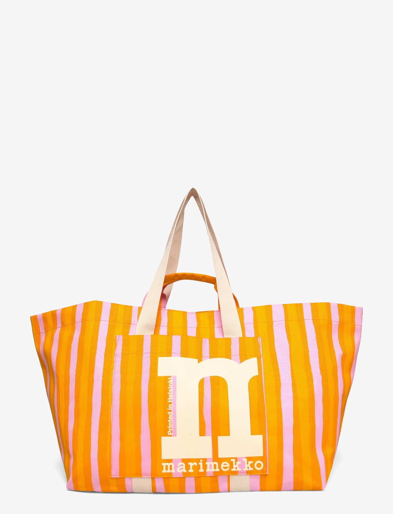 Marimekko - MONO CITY XL TOTE PICCOLO - tote töskur - orange, pink - 1