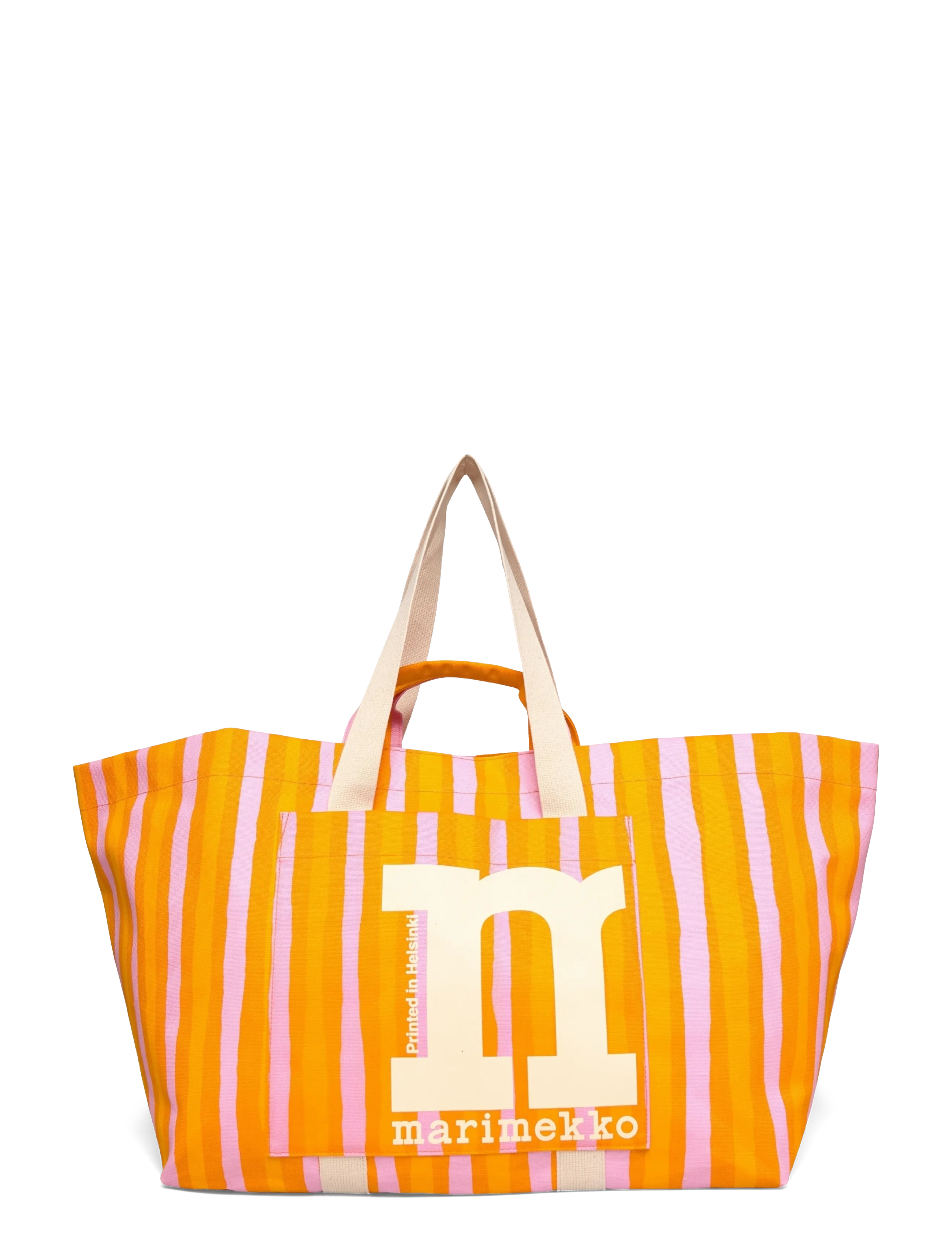 Marimekko MONO CITY XL TOTE PICCOLO - Shopper - ORANGE, PINK / orange