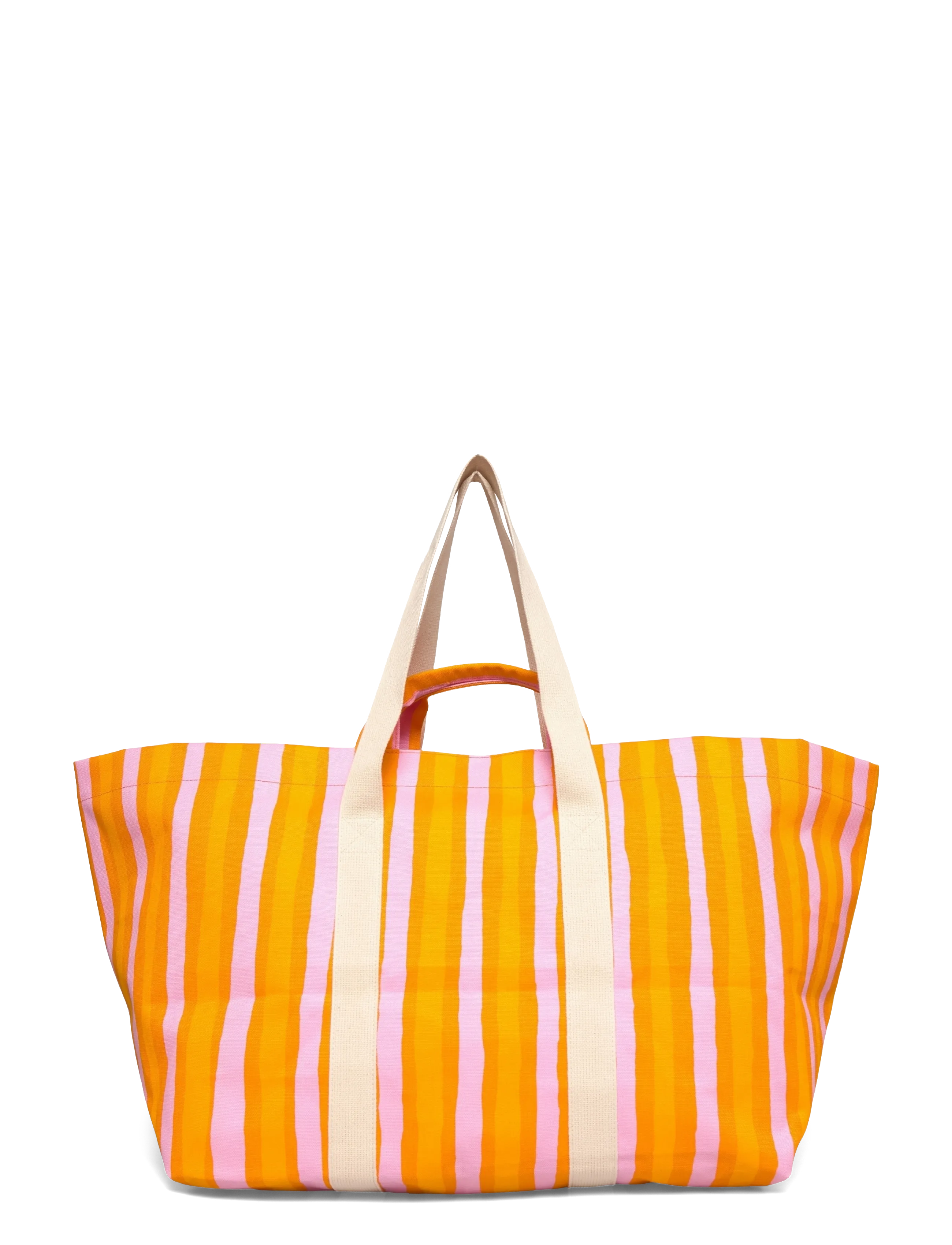 Marimekko - MONO CITY XL TOTE PICCOLO - tote bags - orange, pink - 2