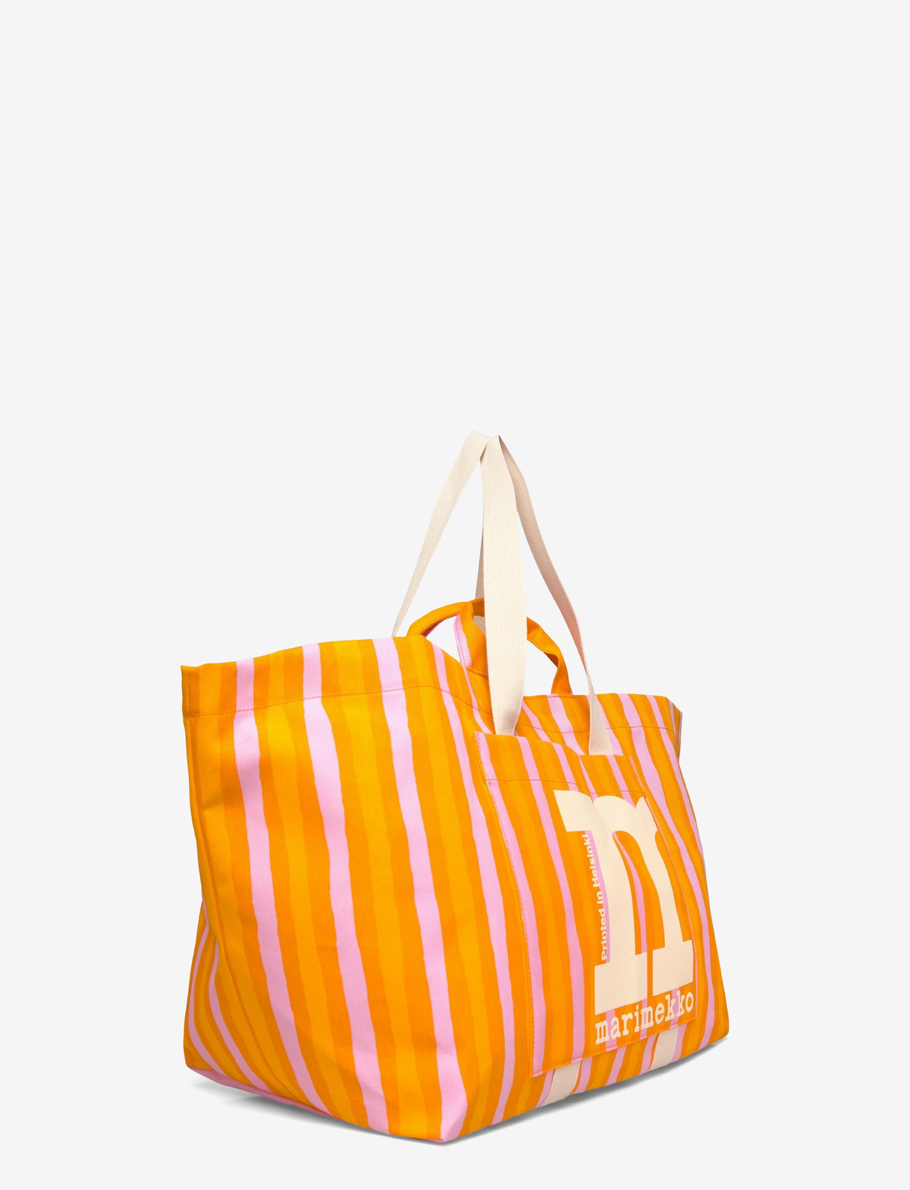 Marimekko - MONO CITY XL TOTE PICCOLO - tote töskur - orange, pink - 3