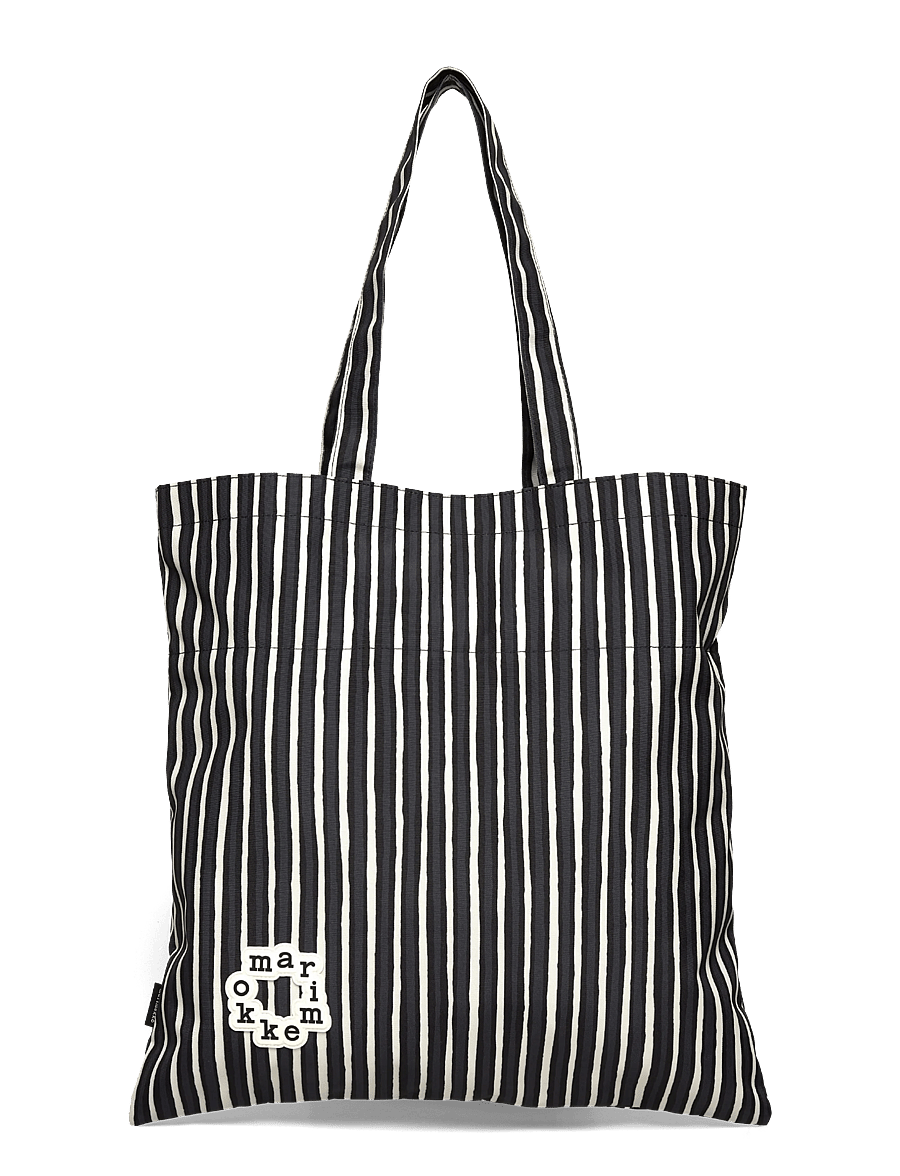 Marimekko - METKA PICCOLO - tote bags - black, white - 1