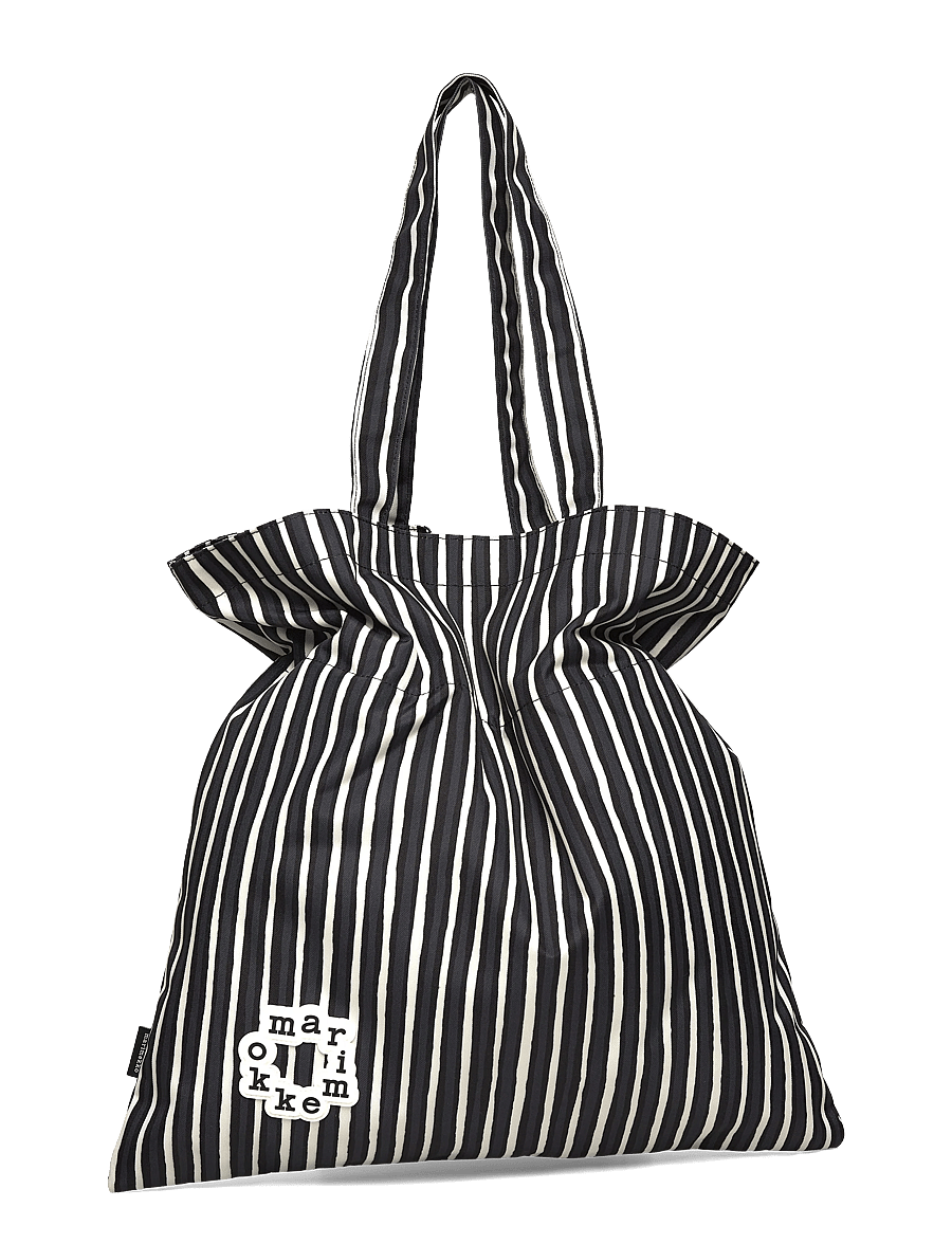 Marimekko - METKA PICCOLO - tote bags - black, white - 4