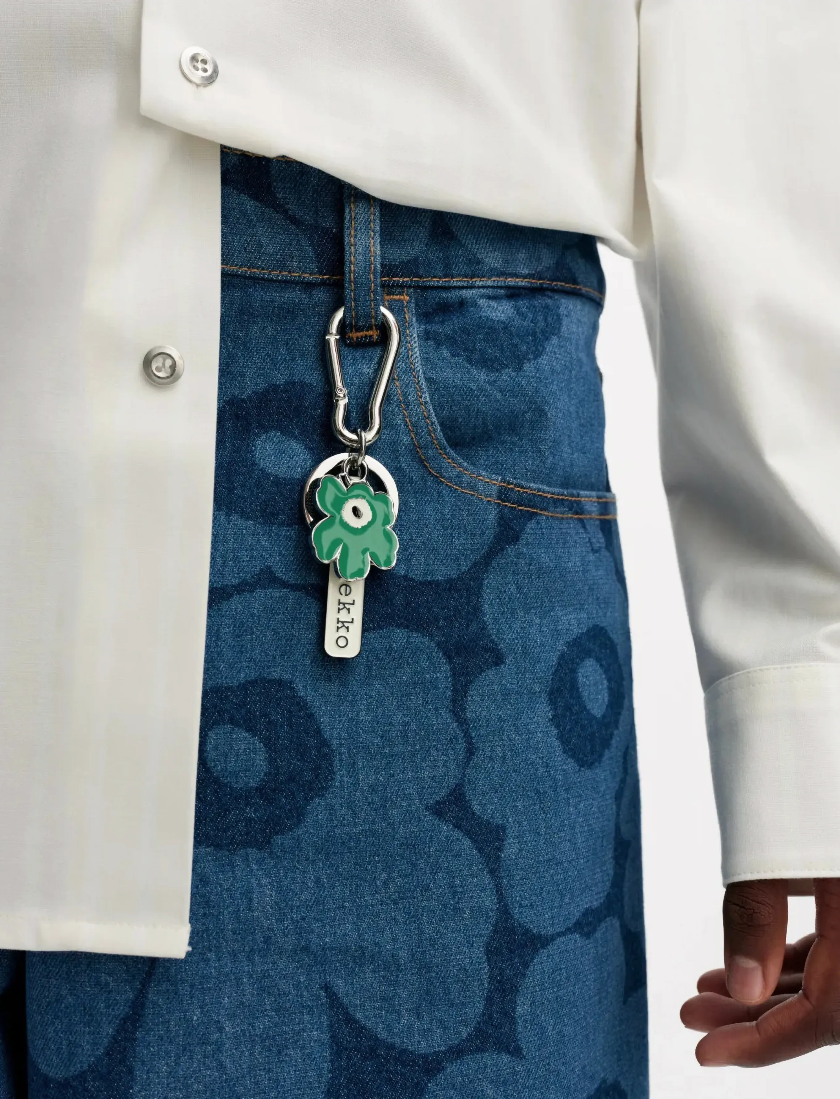 Marimekko Puhallus Unikko Ii, One Size, Green, Designere > Key Rings & Bag Charms, Dame