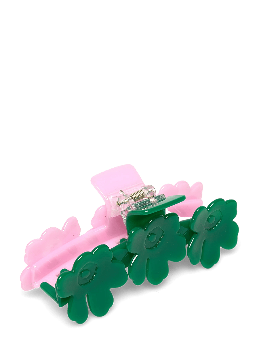 Marimekko - MINI UNIKKO HAIR CLIP TWO-TONE - haarspangen - pink, dark green - 1