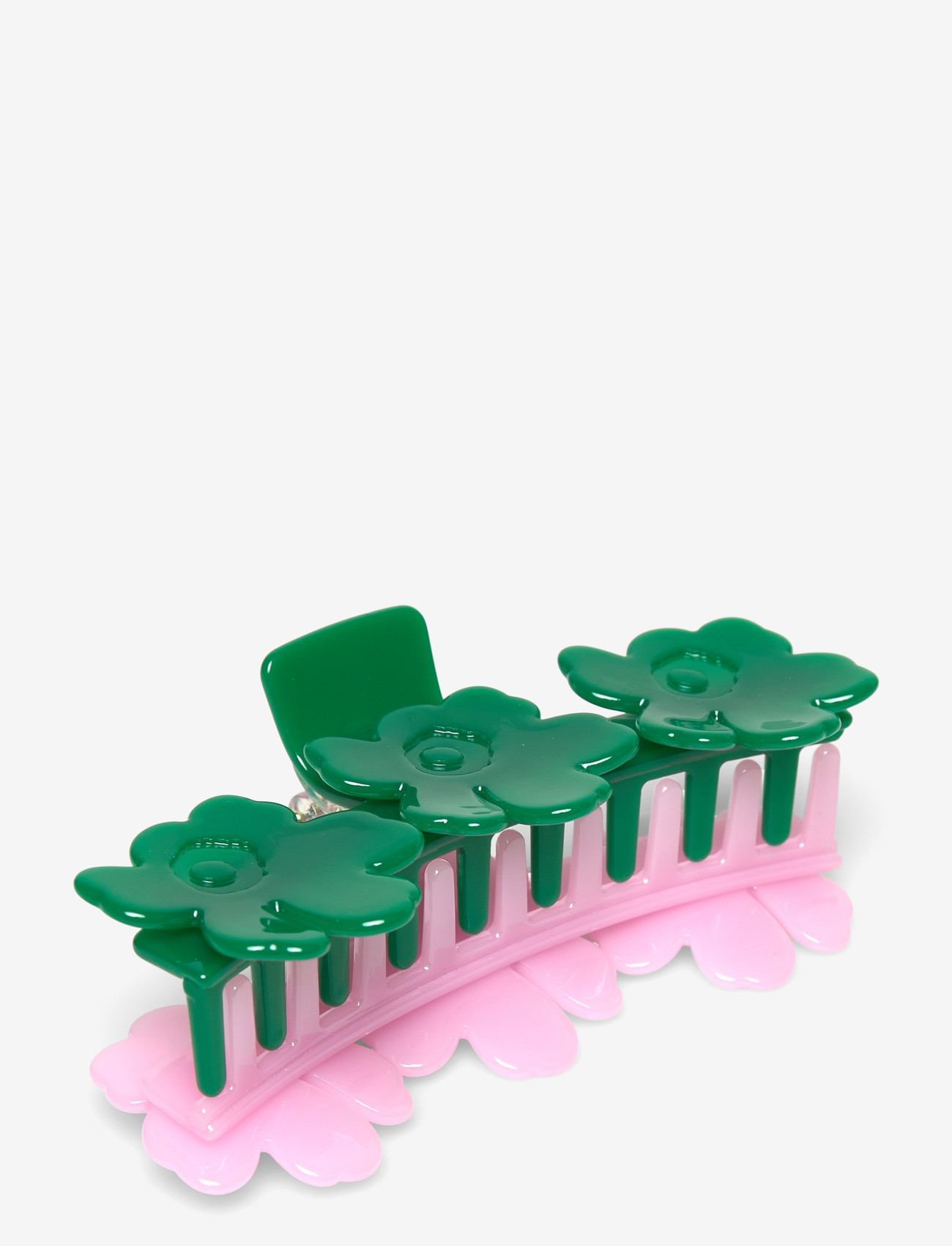 Marimekko - MINI UNIKKO HAIR CLIP TWO-TONE - hårspænde - pink, dark green - 2