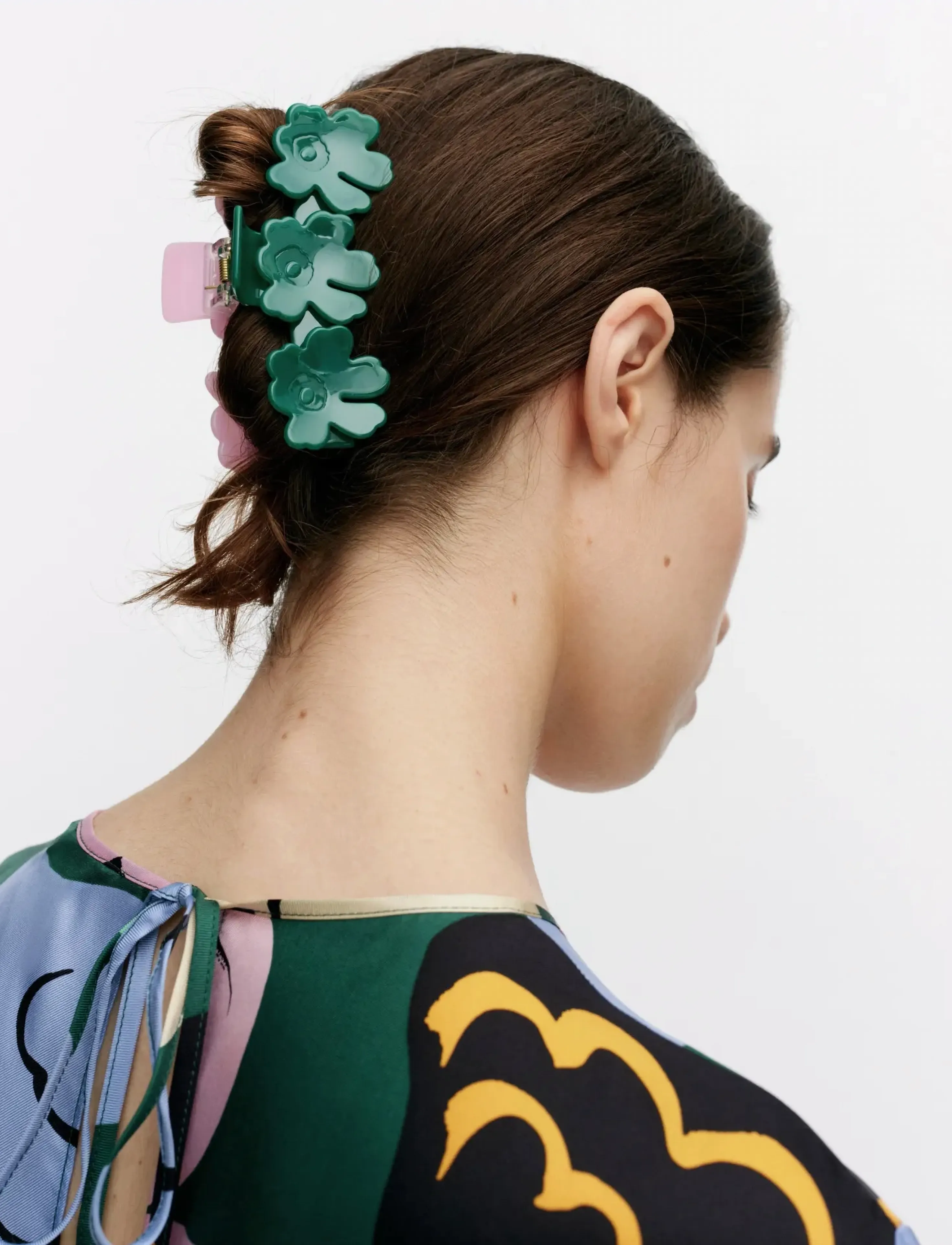 Marimekko Mini Unikko Hair Clip Two-Tone, One Size, Accessories, Rosa - Clip, Beauty