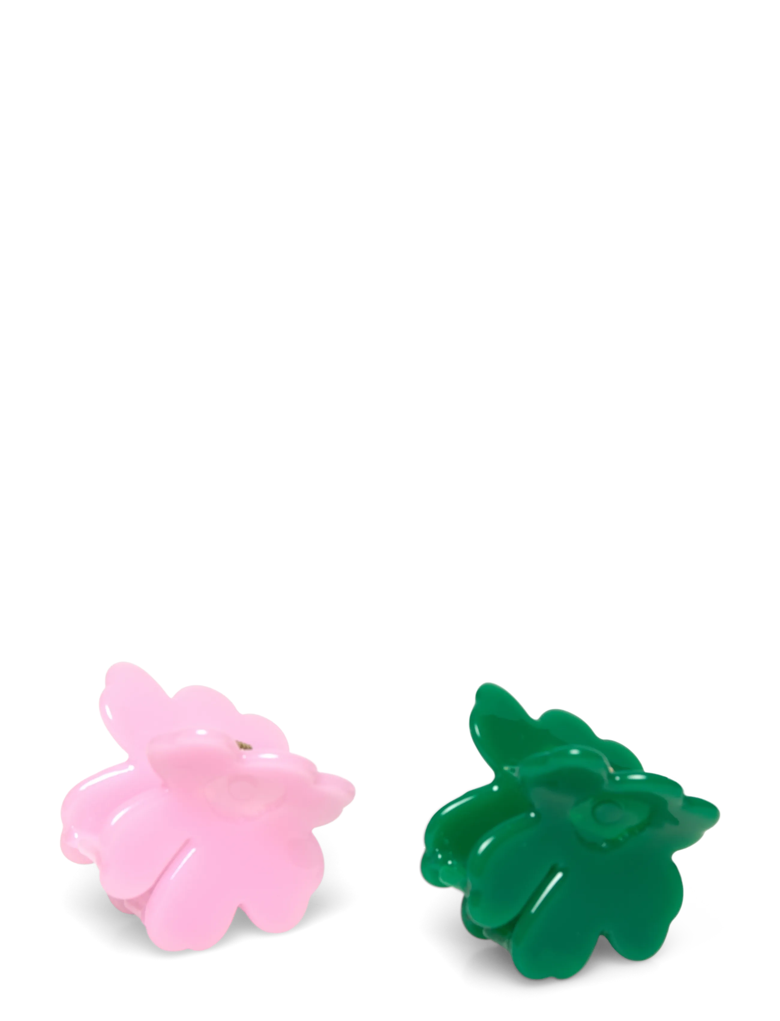 Marimekko NANO UNIKKO HAIR CLIP SET - Nyheder - PINK, DARK GREEN / pink/rose