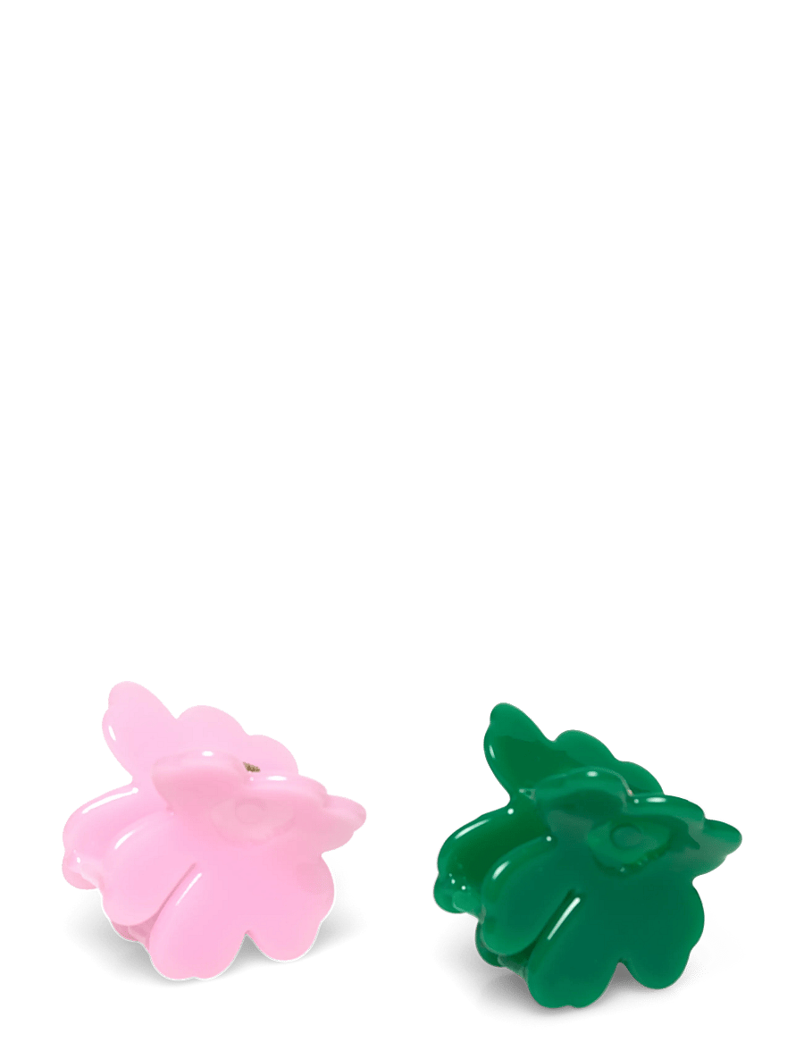 Marimekko - NANO UNIKKO HAIR CLIP SET - hårspænde - pink, dark green - 1