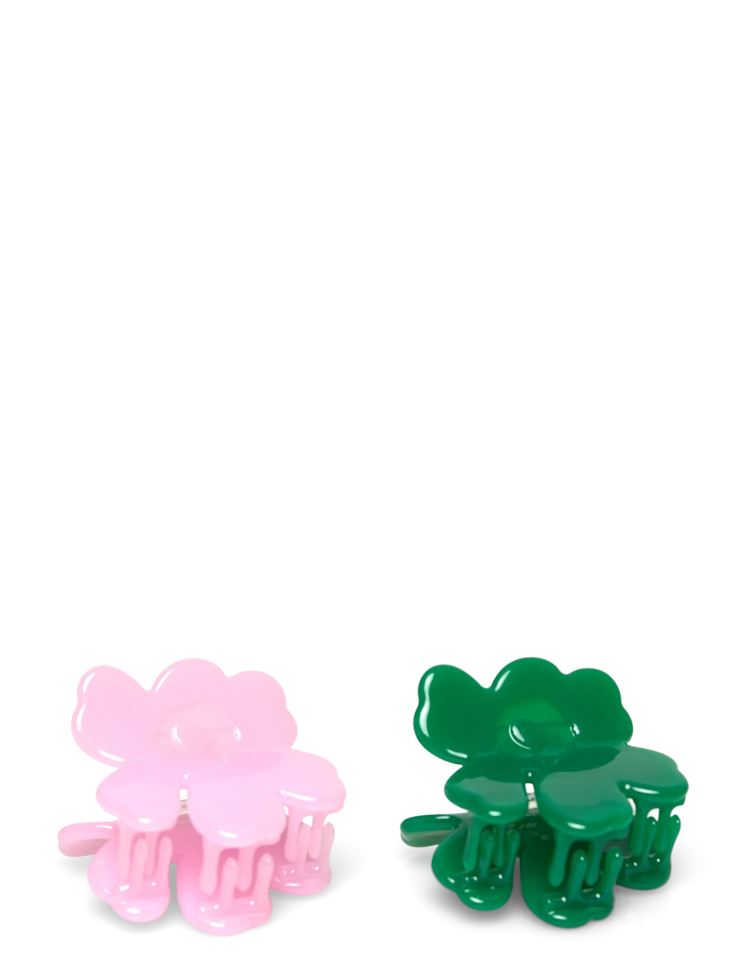 Marimekko - NANO UNIKKO HAIR CLIP SET - hårspænde - pink, dark green - 2