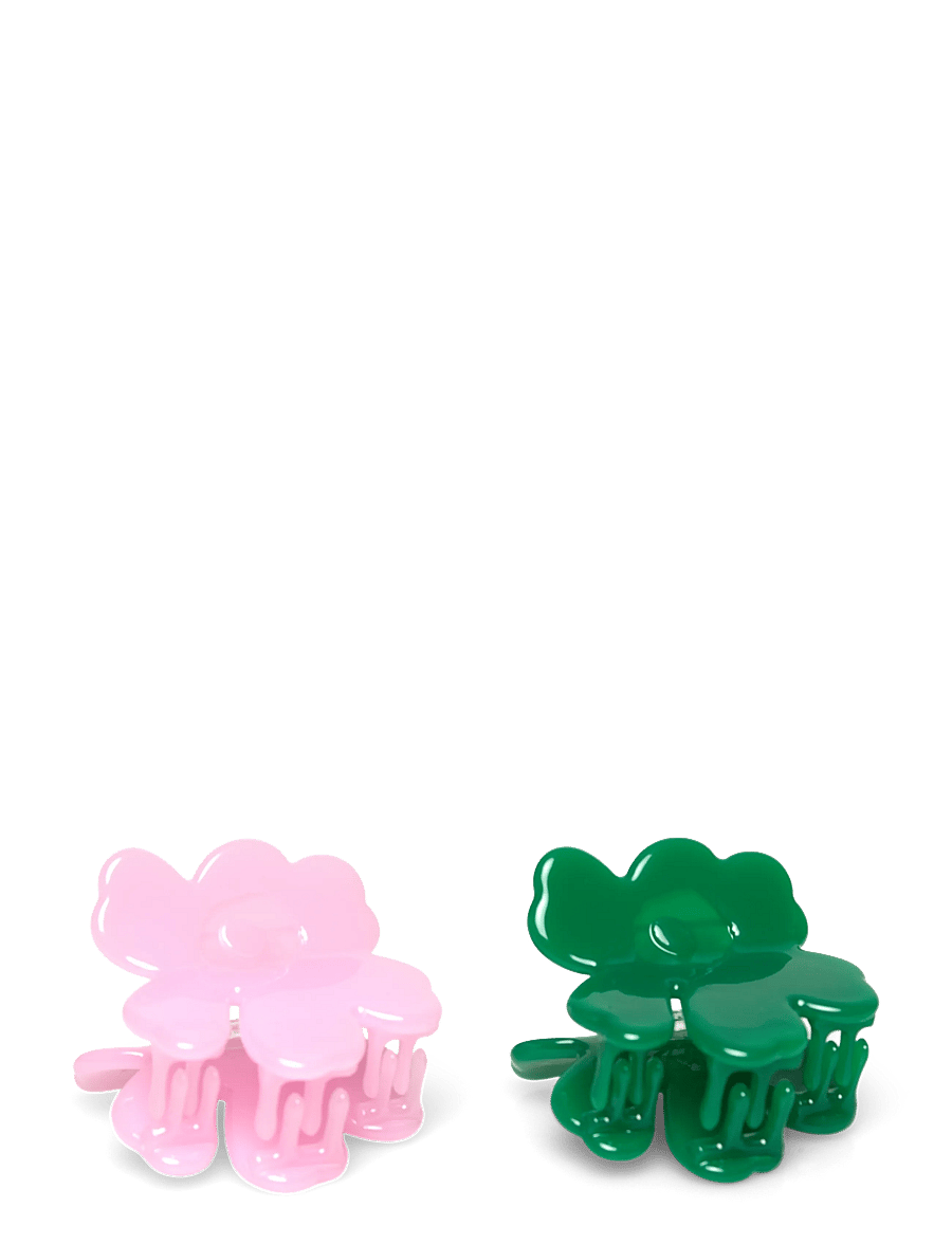 Marimekko - NANO UNIKKO HAIR CLIP SET - hårspænde - pink, dark green - 2