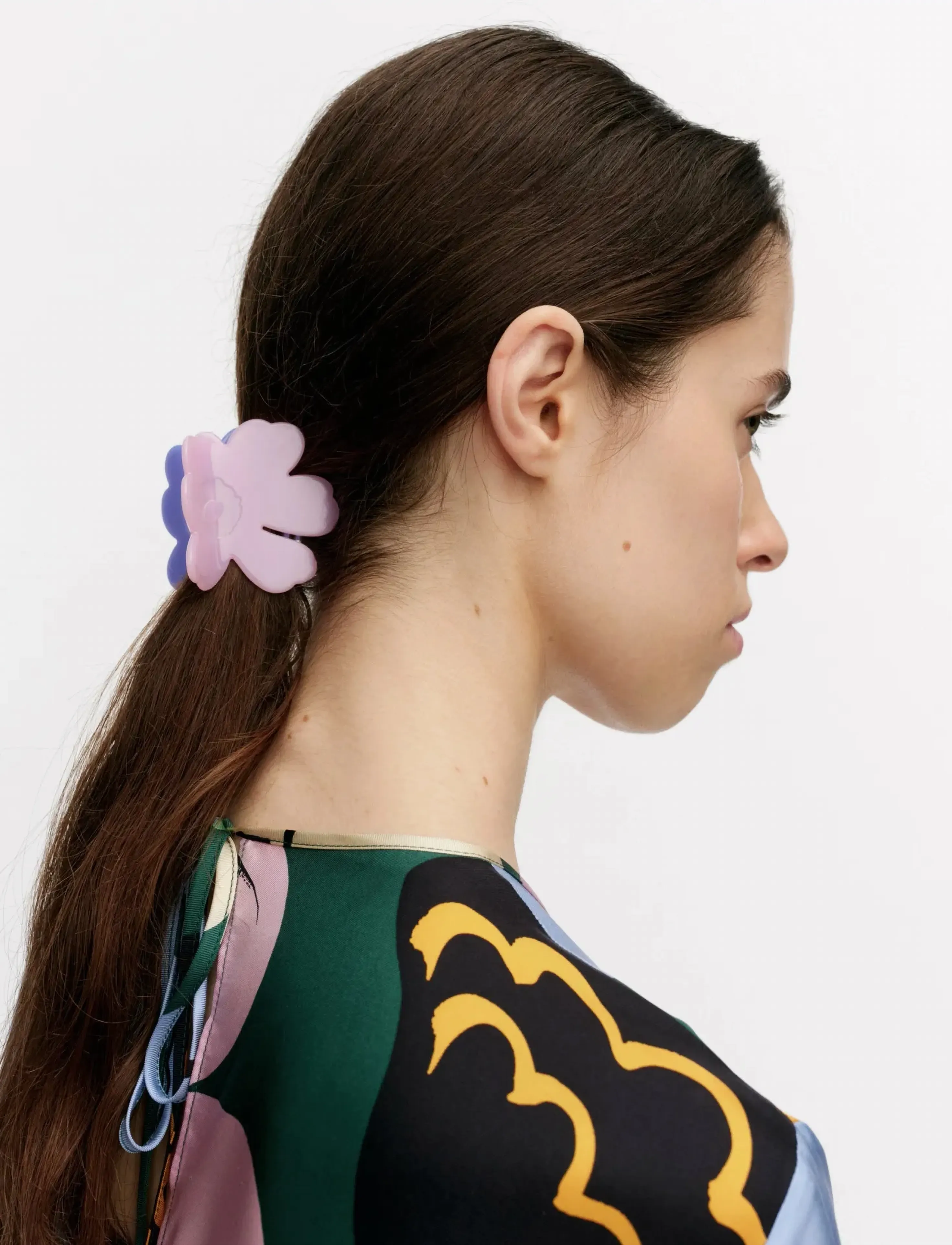 Marimekko Unikko Hair Clip S Two-Tone, One Size, Accessories, Rosa - Clip, Beauty
