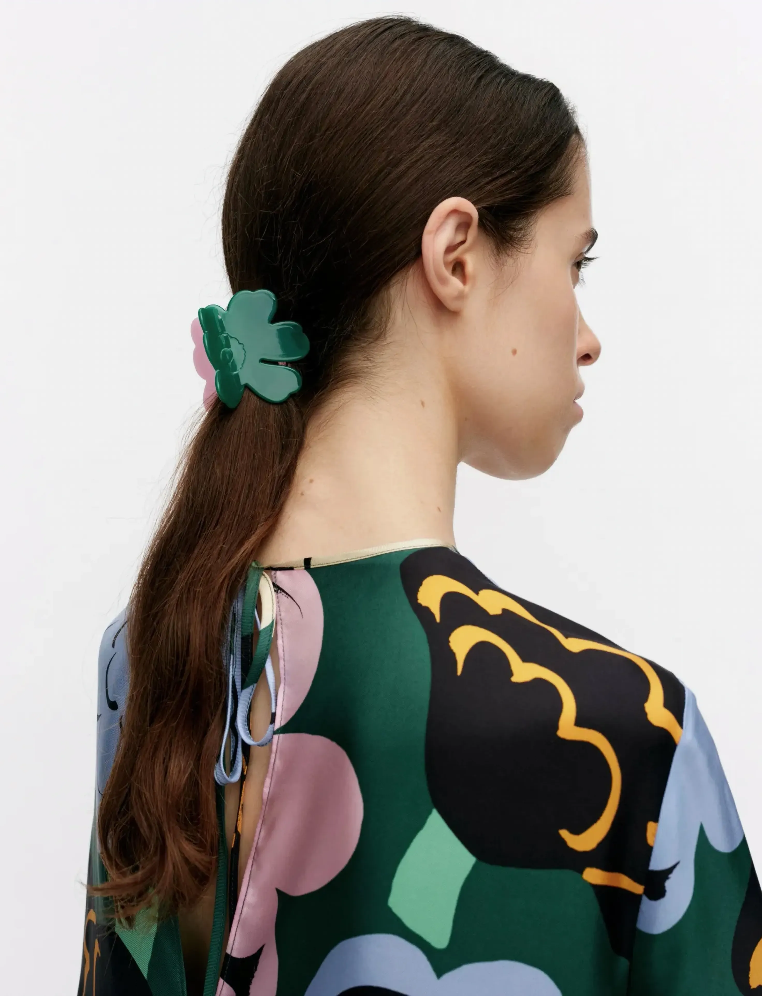 Marimekko Unikko Hair Clip S Two-Tone, One Size, Accessories, Grün - Clip, Beauty
