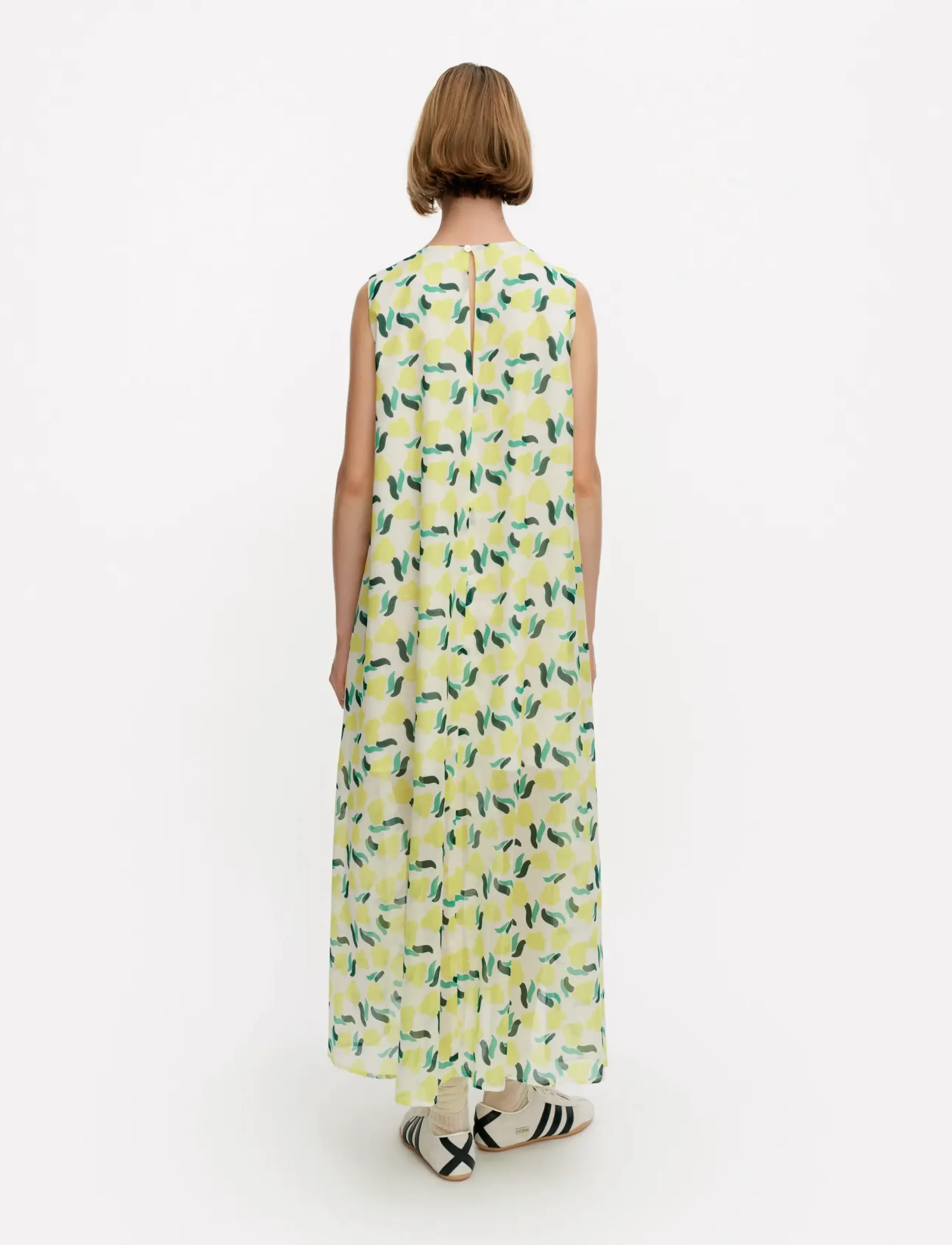 Marimekko - PIIRROOT LEMMITTY - sommarklänningar - white, yellow, green - 3