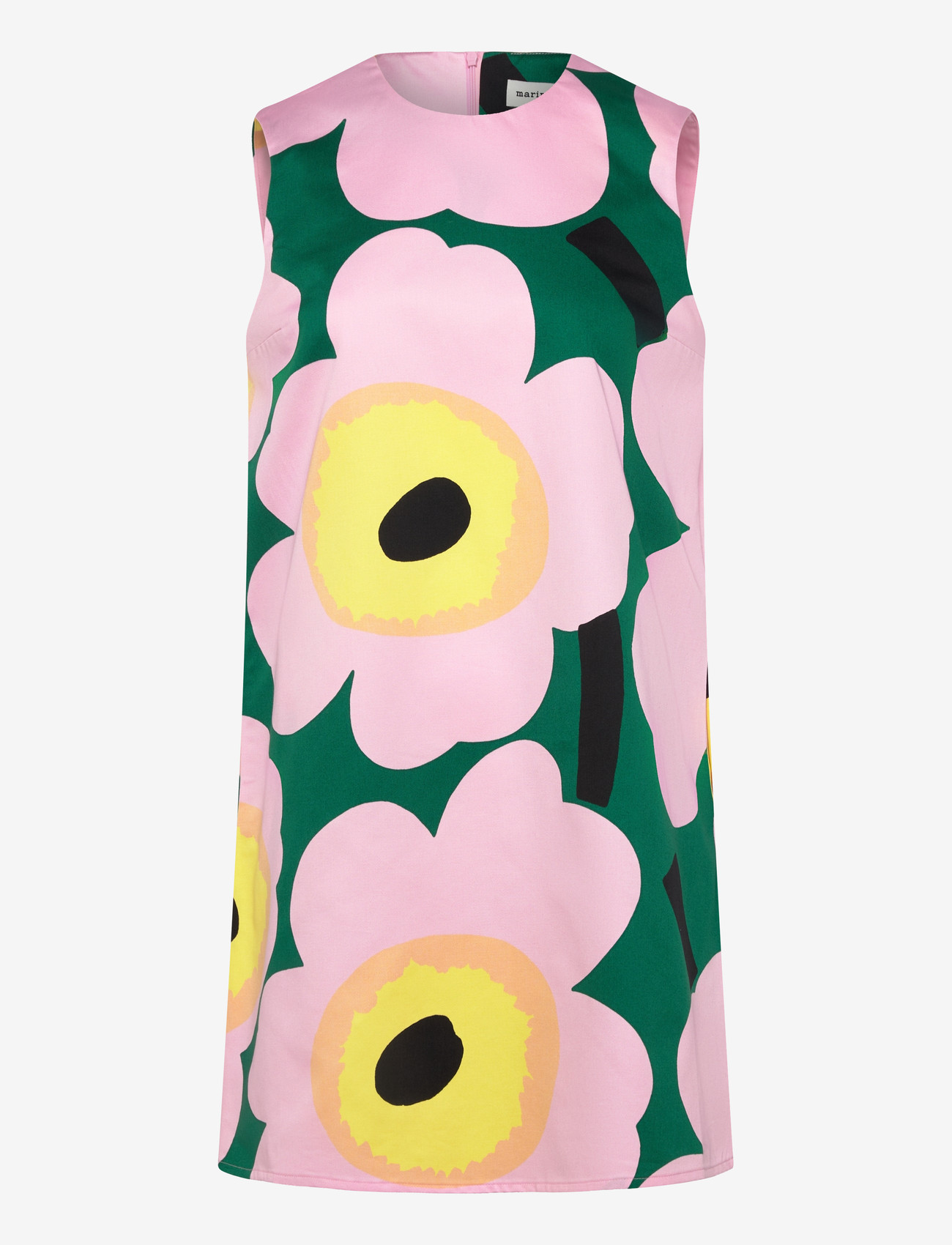 Marimekko - SILUETTI UNIKKO - minikleidid - green, pink, yellow - 1