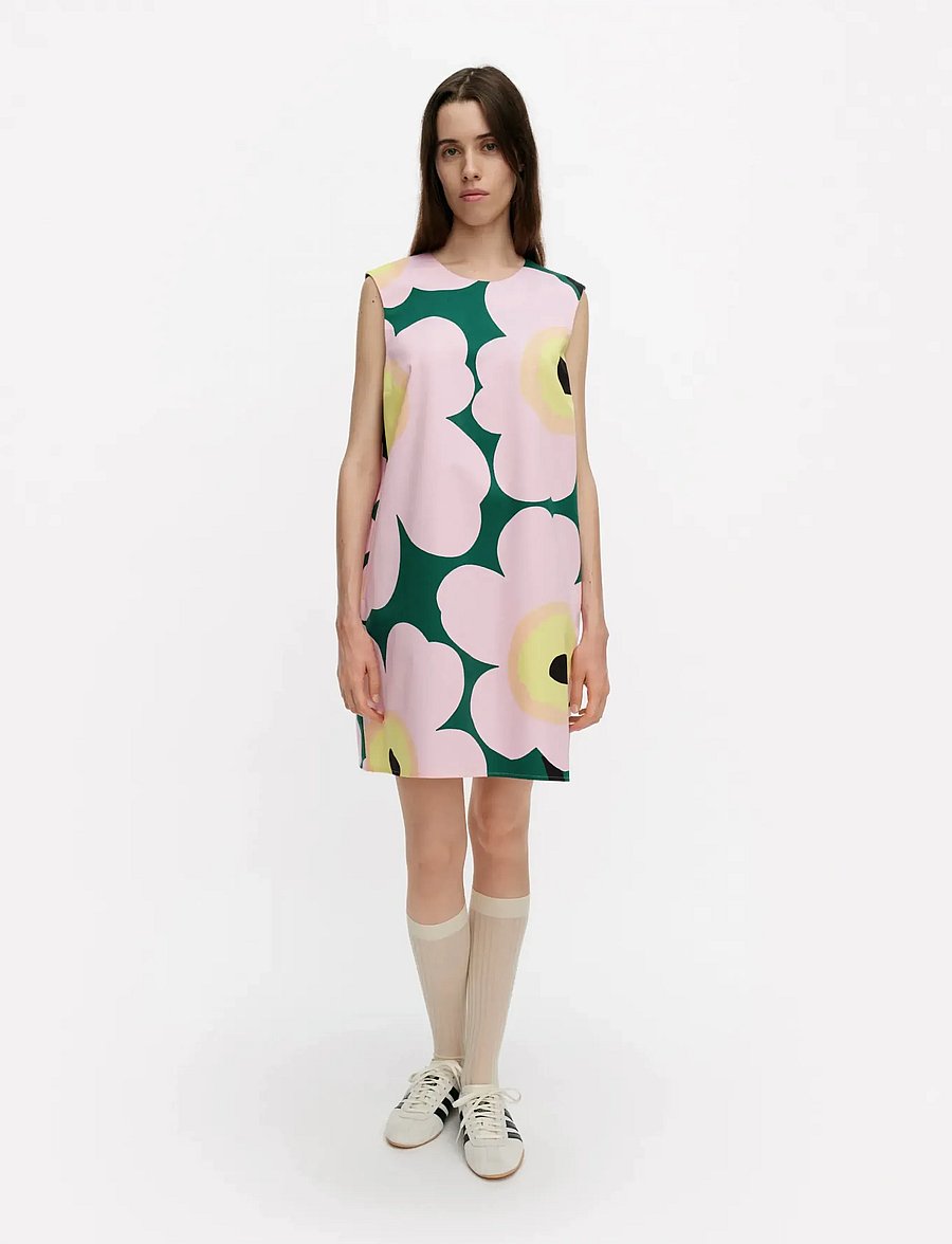 Marimekko - SILUETTI UNIKKO - korta klänningar - green, pink, yellow - 0