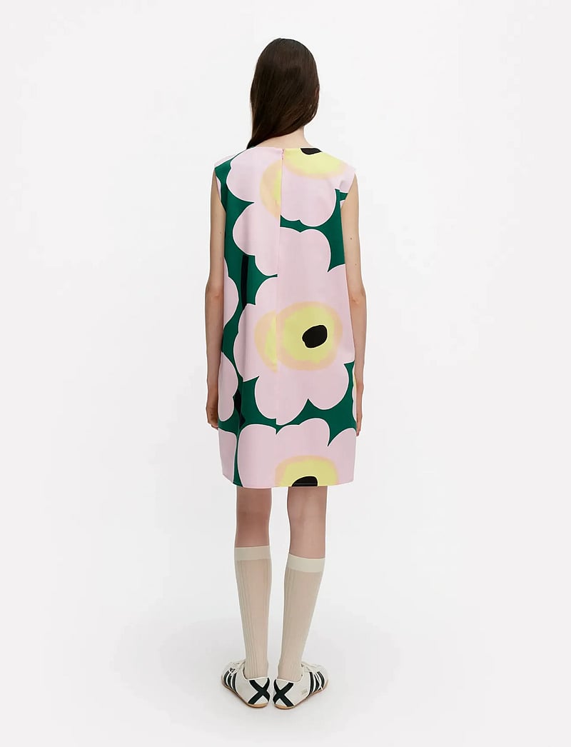 Marimekko - SILUETTI UNIKKO - minikleidid - green, pink, yellow - 3
