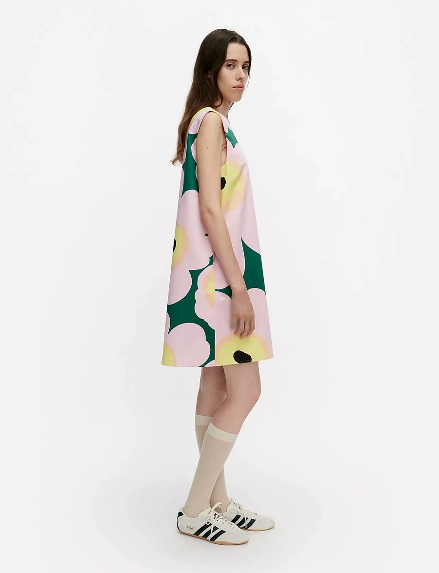 Marimekko - SILUETTI UNIKKO - korta klänningar - green, pink, yellow - 4