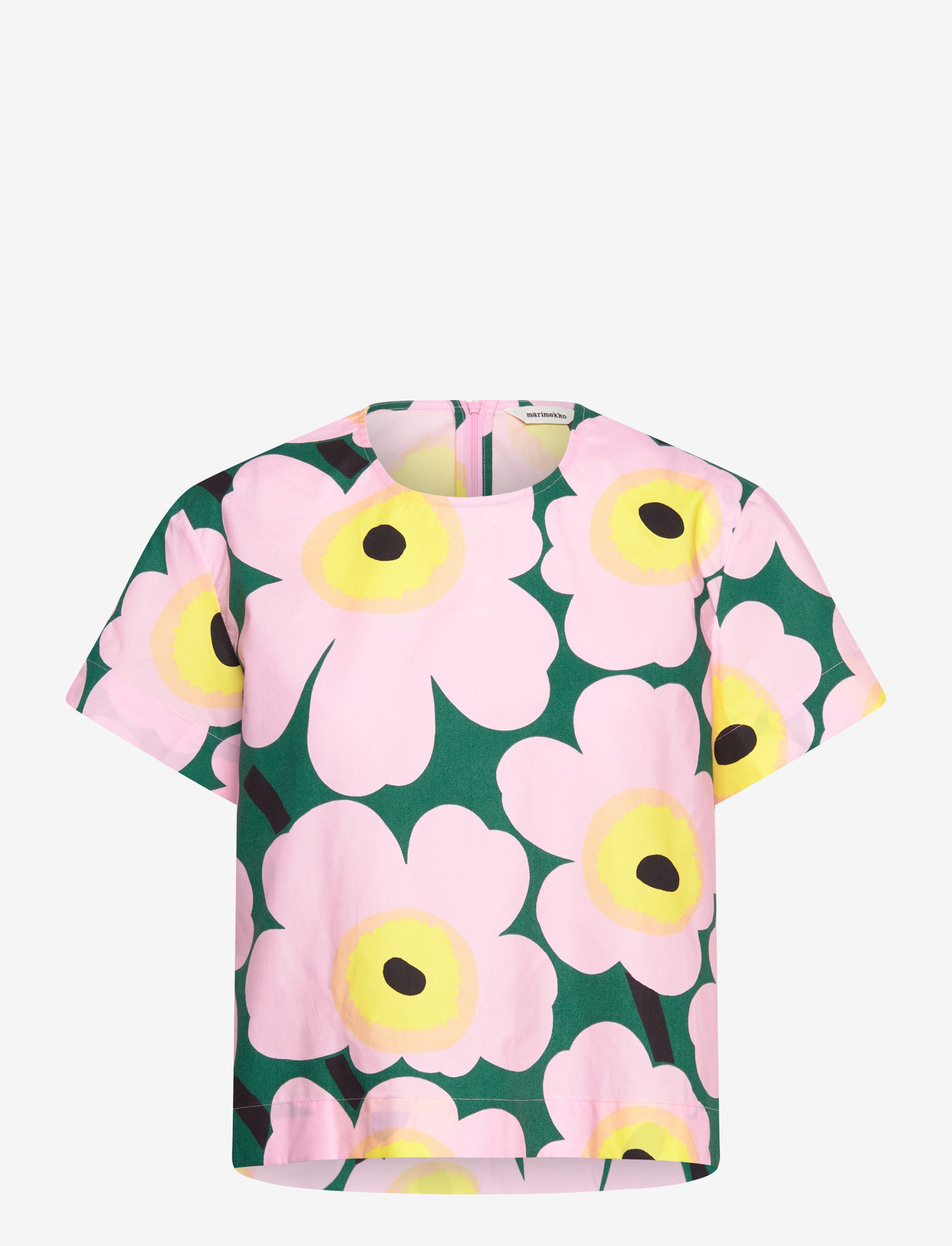 Marimekko - HUOJUNTA UNIKKO - kortærmede bluser - green, pink, yellow - 1