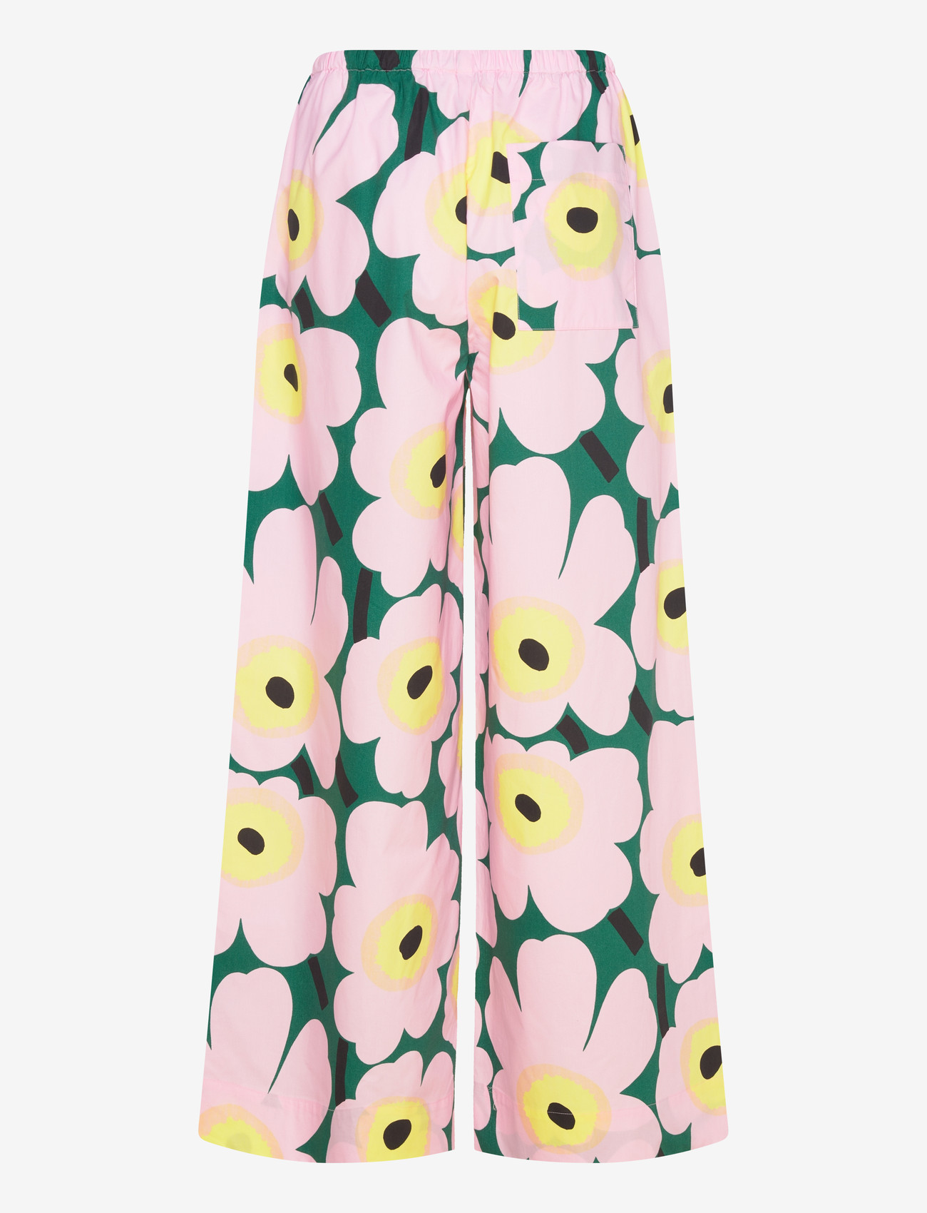Marimekko - PUOTI UNIKKO - bukser med brede ben - pink, green, yellow - 2
