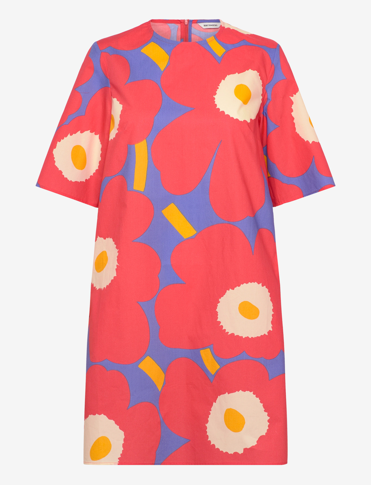 Marimekko - KUKKIVA UNIKKO - t-shirt-kleider - red, blue, orange - 1