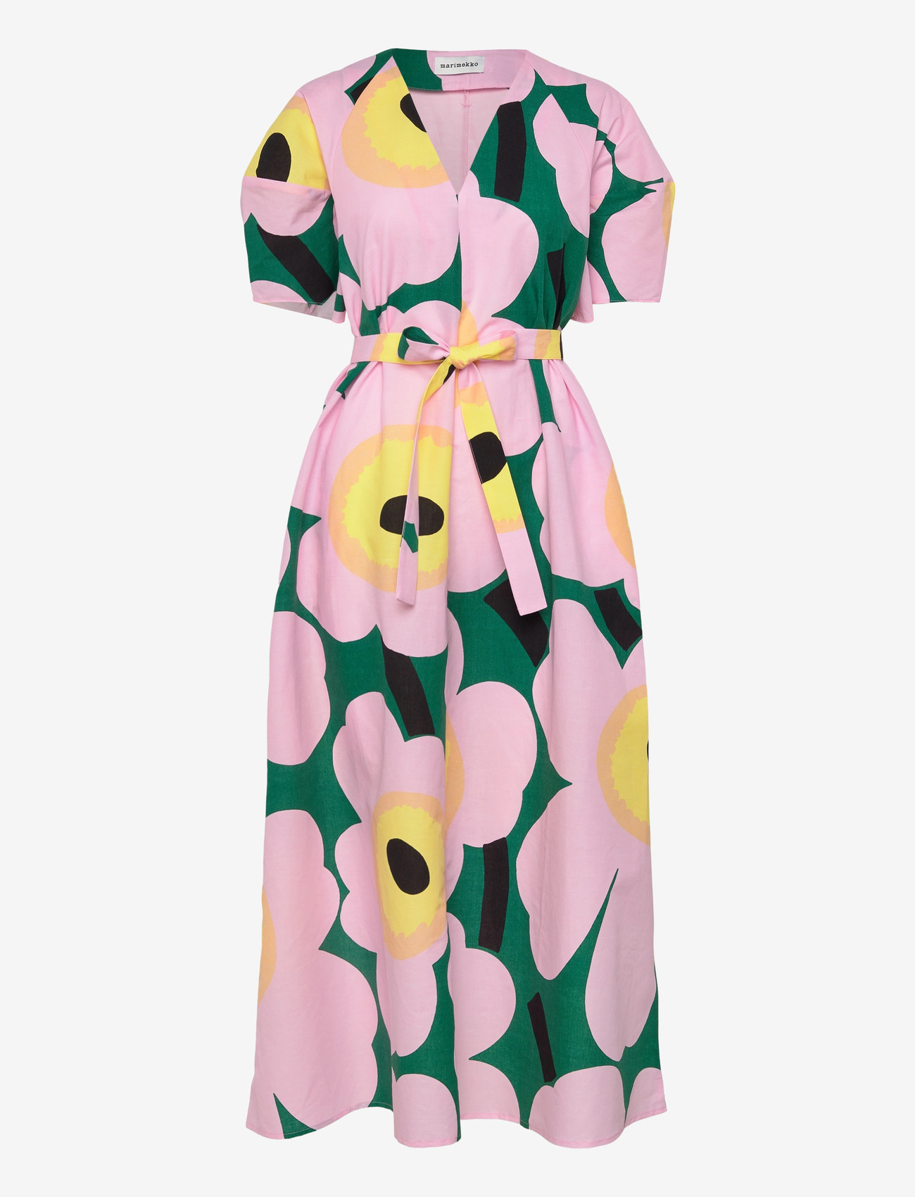 Marimekko - KAFFET UNIKKO - maxikjoler - green, light pink, yellow - 1