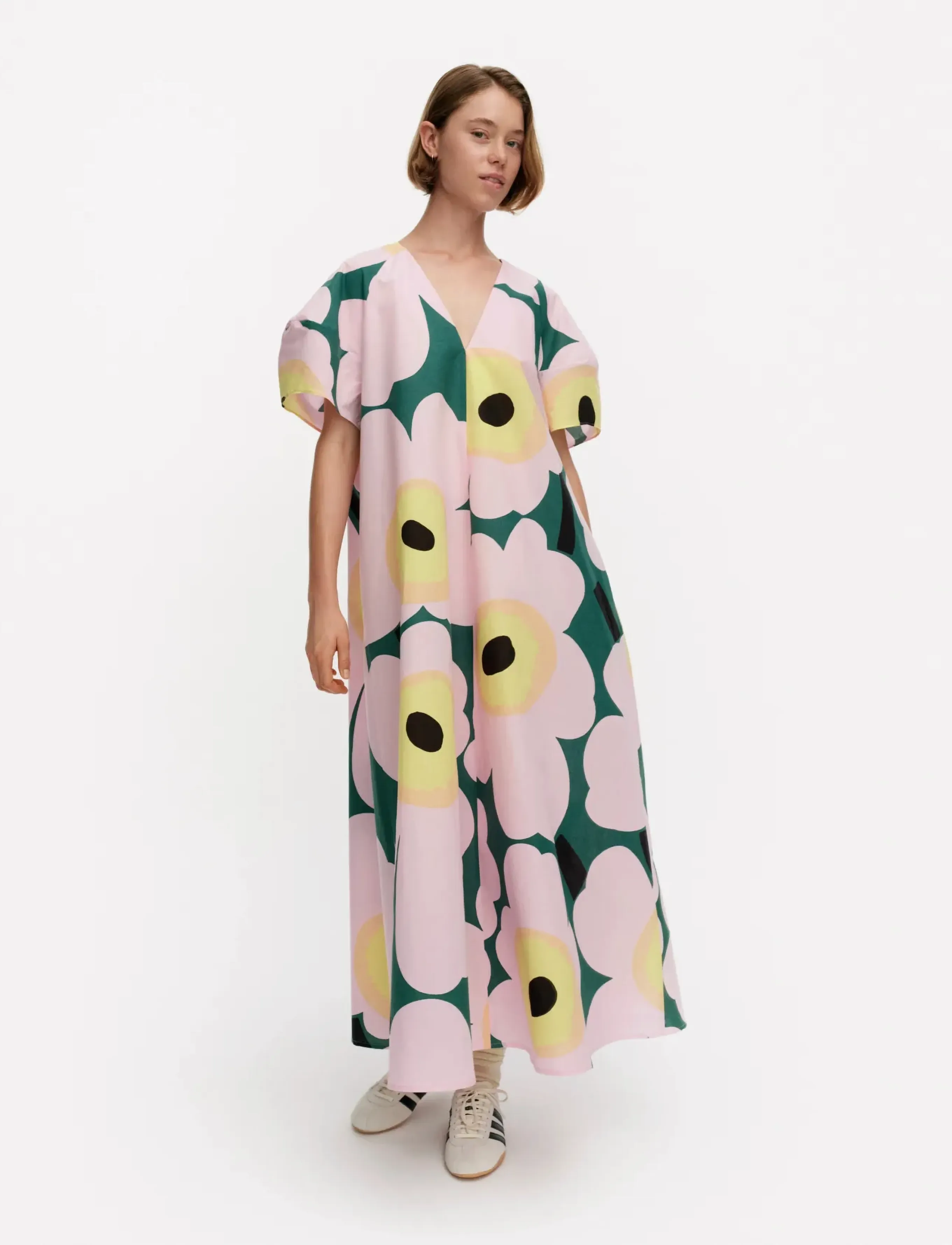 Marimekko Kaffet Unikko, 38, Pink, Designere > Maxi Dress, Dame