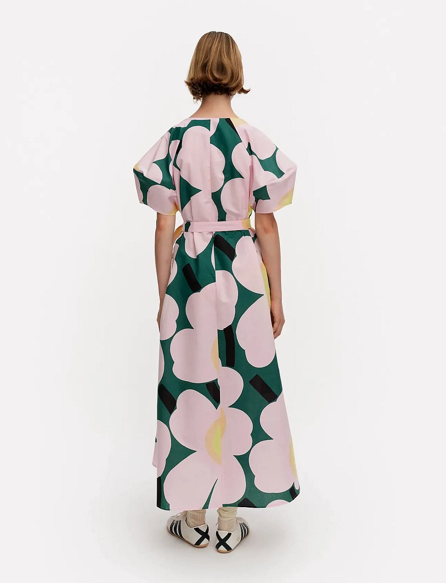 Marimekko - KAFFET UNIKKO - maxi dresses - green, light pink, yellow - 4