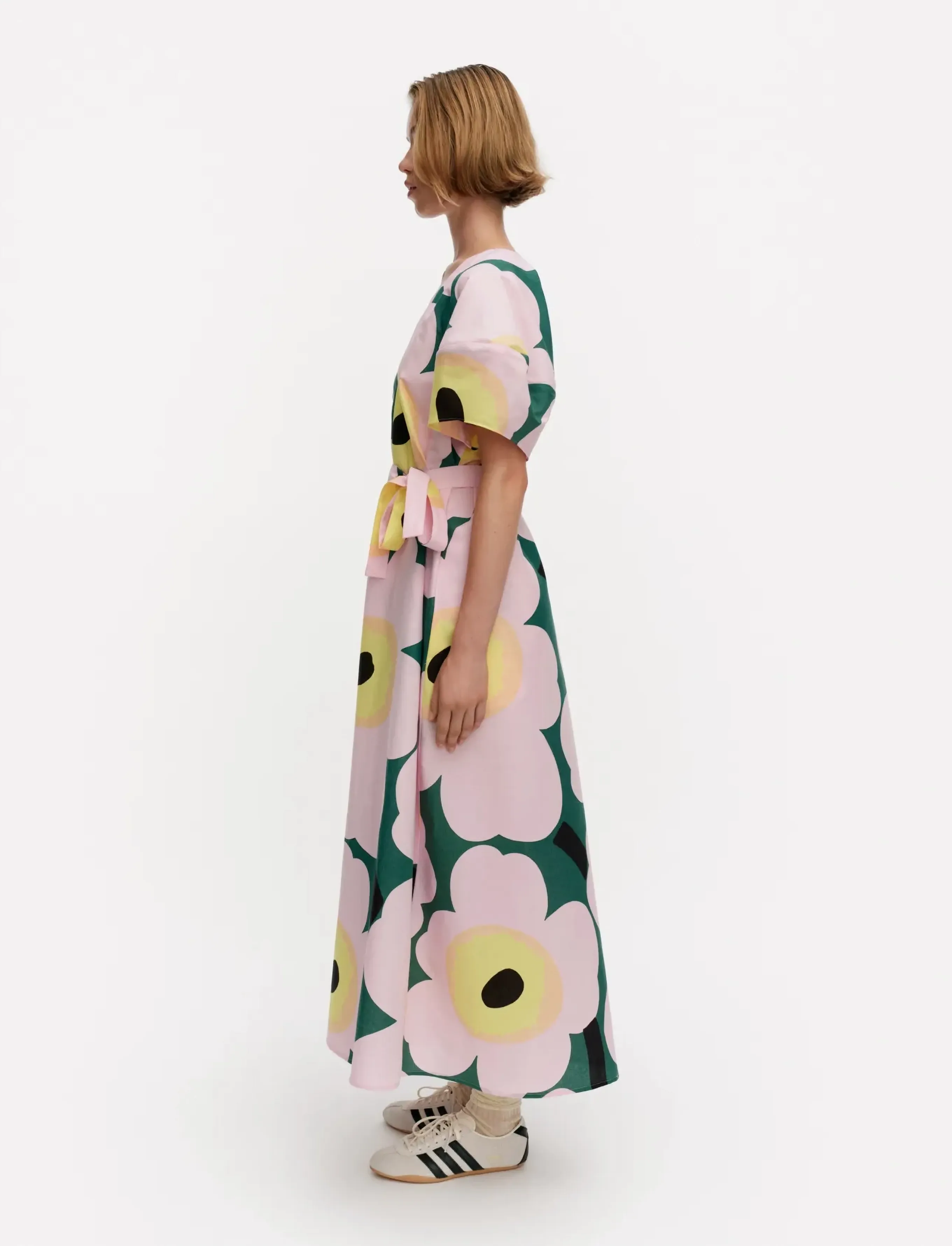 Marimekko - KAFFET UNIKKO - maxi dresses - green, light pink, yellow - 5