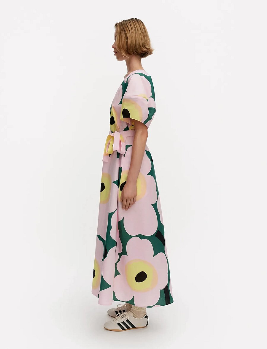 Marimekko - KAFFET UNIKKO - maxi dresses - green, light pink, yellow - 5