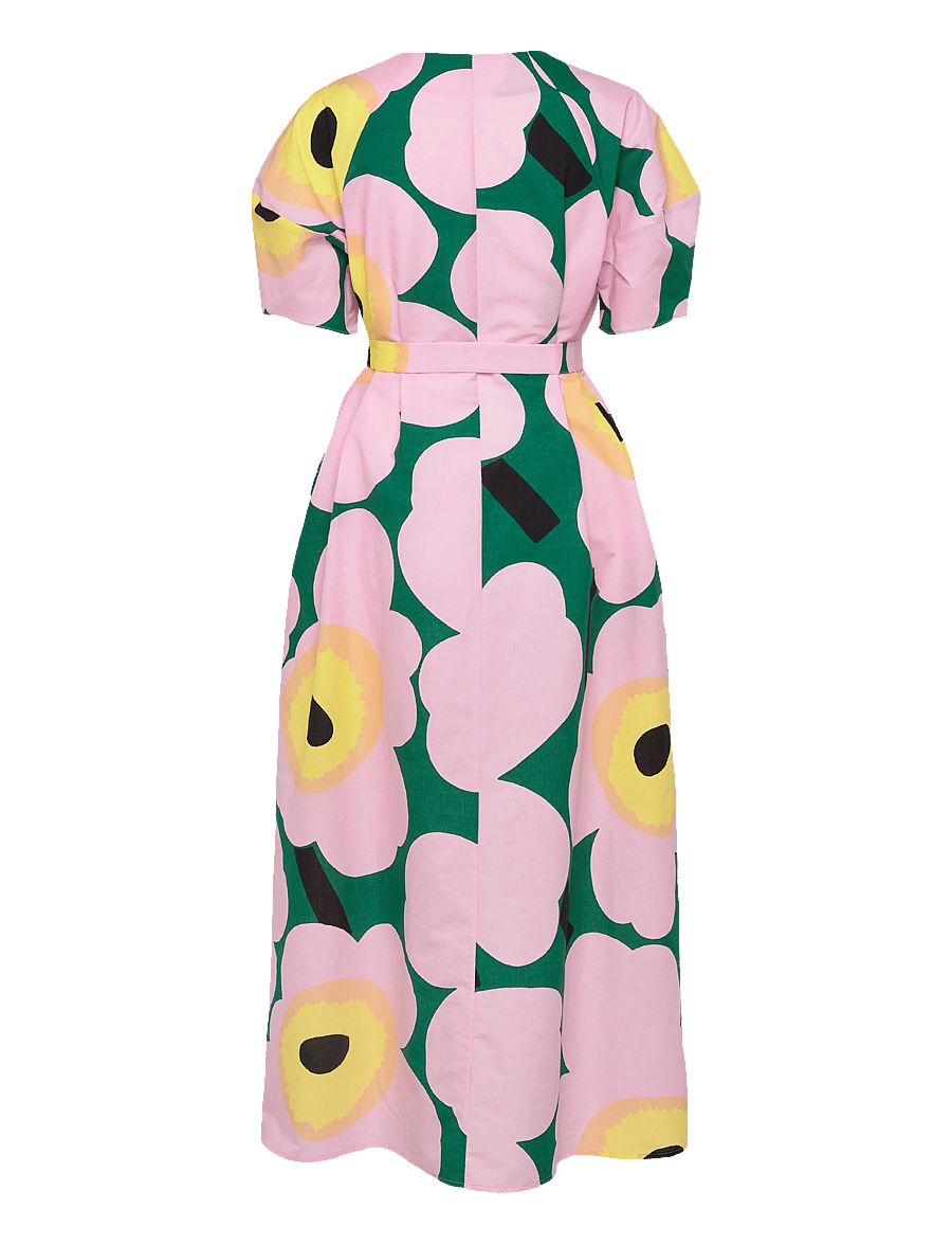 Marimekko - KAFFET UNIKKO - maxi dresses - green, light pink, yellow - 3