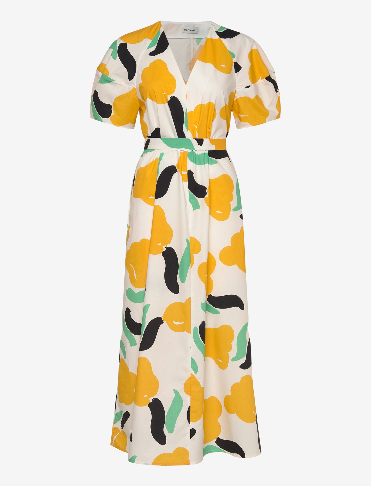Marimekko - TAIVUT LEMMITTY - slå-om-kjoler - white, orange, green - 1
