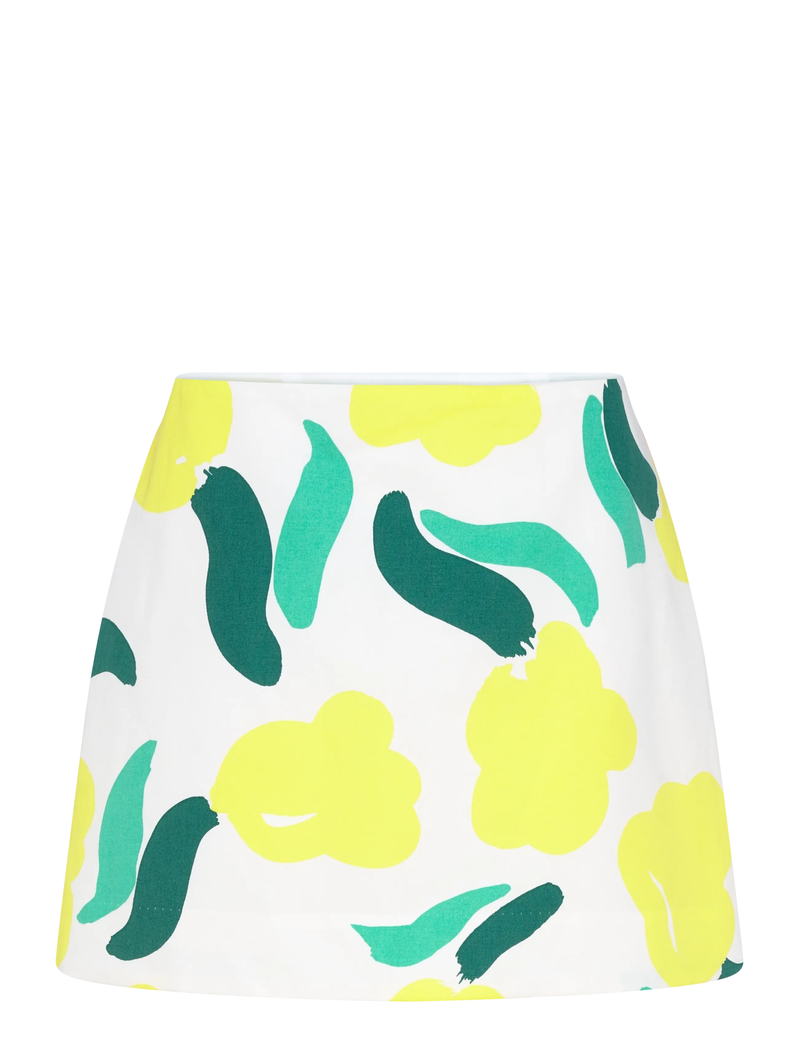 Marimekko KOKOAMINEN LEMMITTY - Nederdele - OFF WHITE, YELLOW, GREEN / yellow