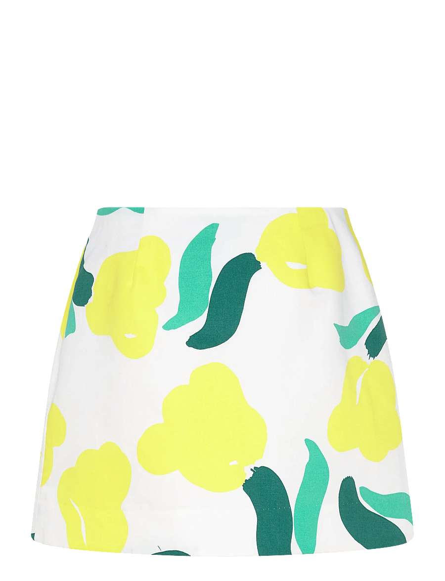 Marimekko - KOKOAMINEN LEMMITTY - trumpi sijonai - off white, yellow, green - 2