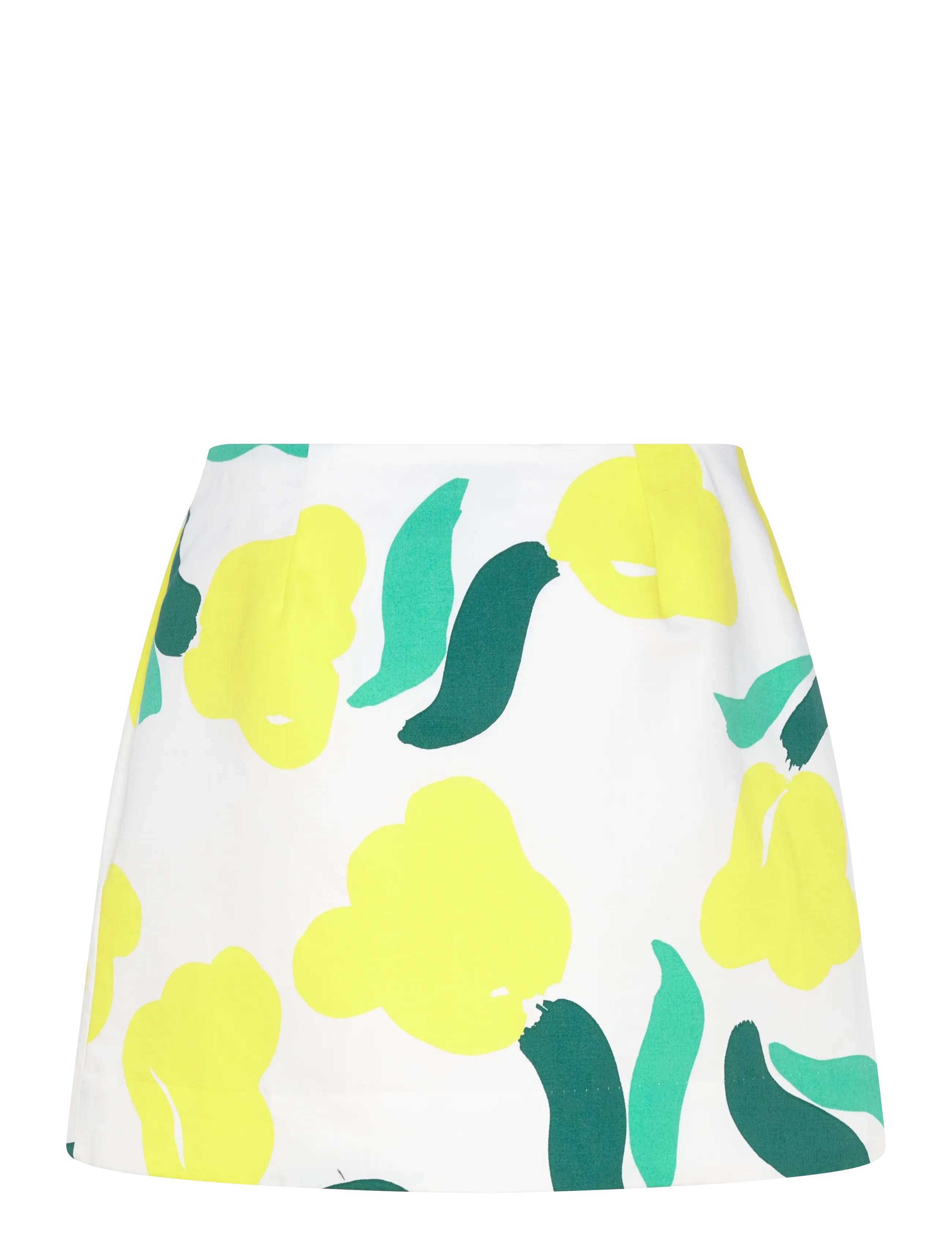 Marimekko - KOKOAMINEN LEMMITTY - korte nederdele - off white, yellow, green - 2