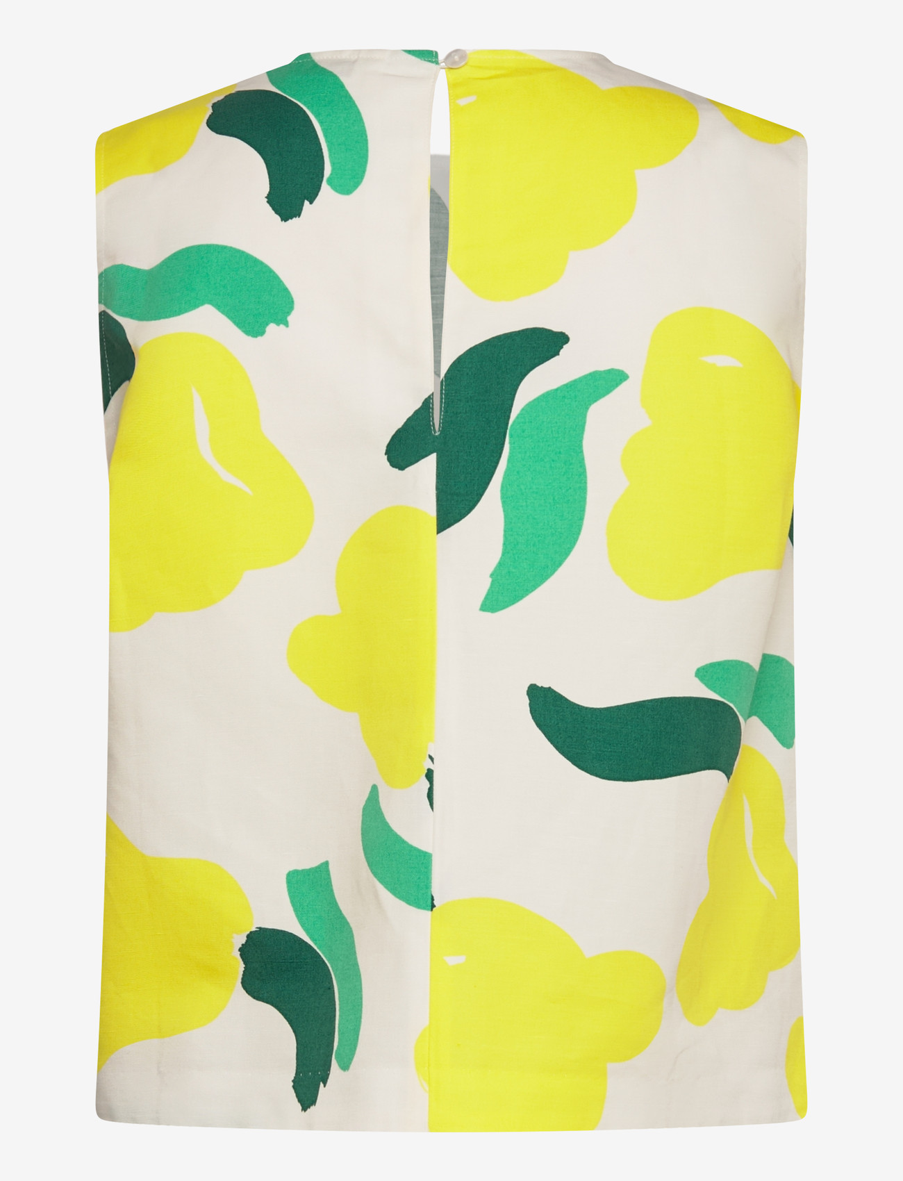 Marimekko - ERILAISIA LEMMITTY - varrukateta pluusid - off white, yellow, green - 2