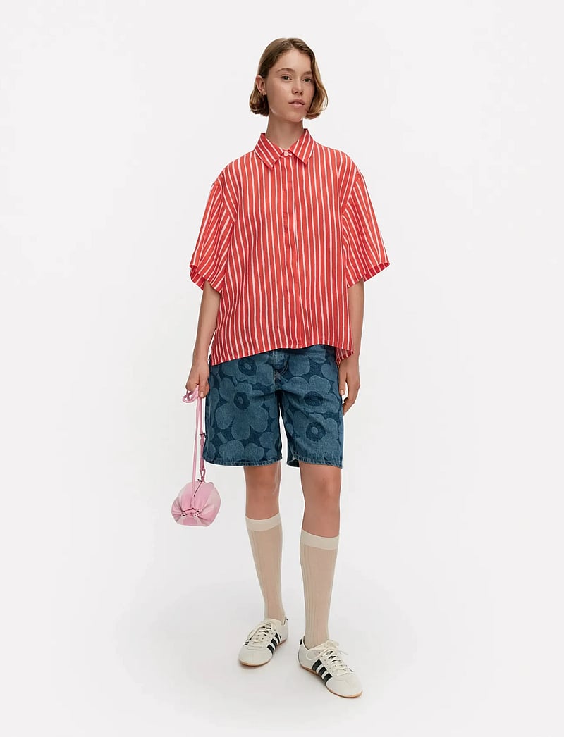 Marimekko - PALINDROMI PICCOLO - hørskjorter - red, light pink - 0