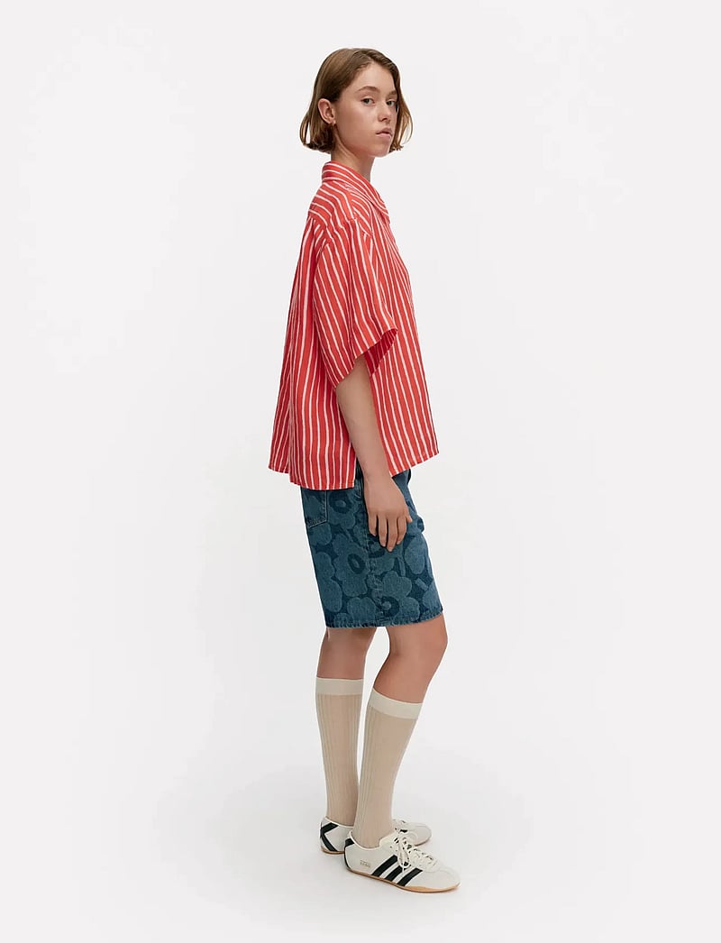 Marimekko - PALINDROMI PICCOLO - hørskjorter - red, light pink - 4