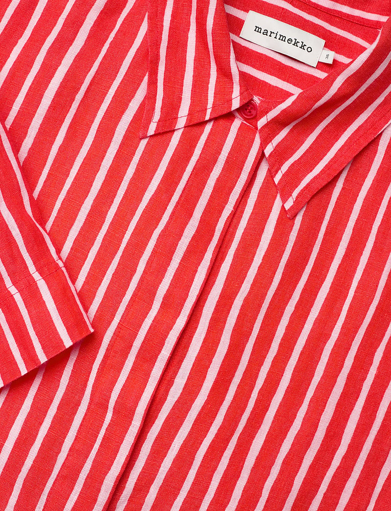 Marimekko - PALINDROMI PICCOLO - hørskjorter - red, light pink - 5