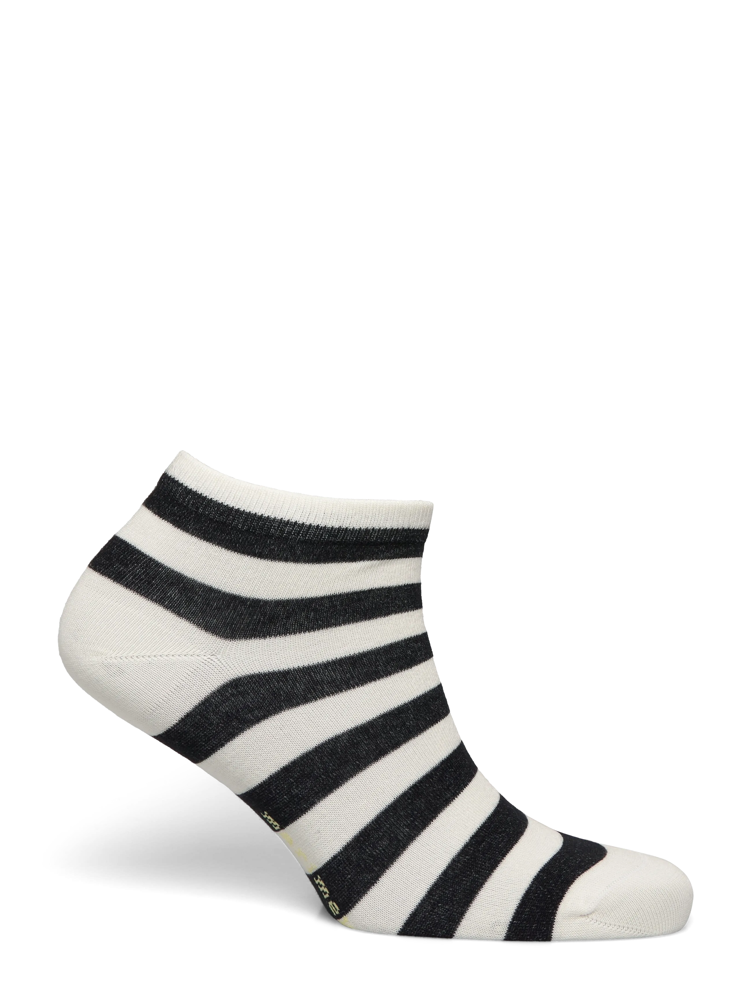 Marimekko - RASU TASARAITA UNIKKO - ankelstrømper - black, white, yellow - 1