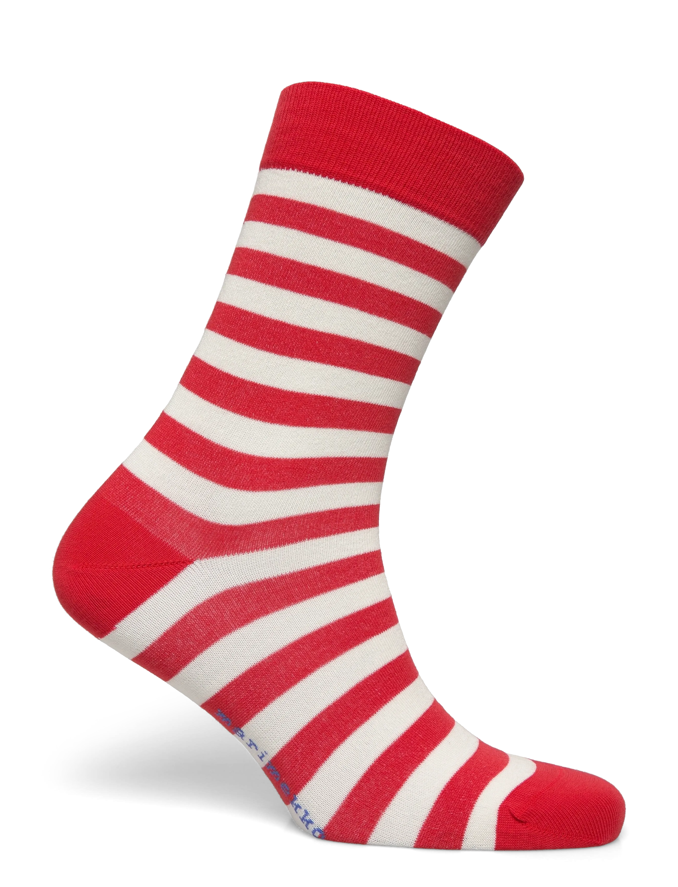 Marimekko - KASVAA TASARAITA UNIKKO ONE - klassikalised sokid - red, off white, blue - 1