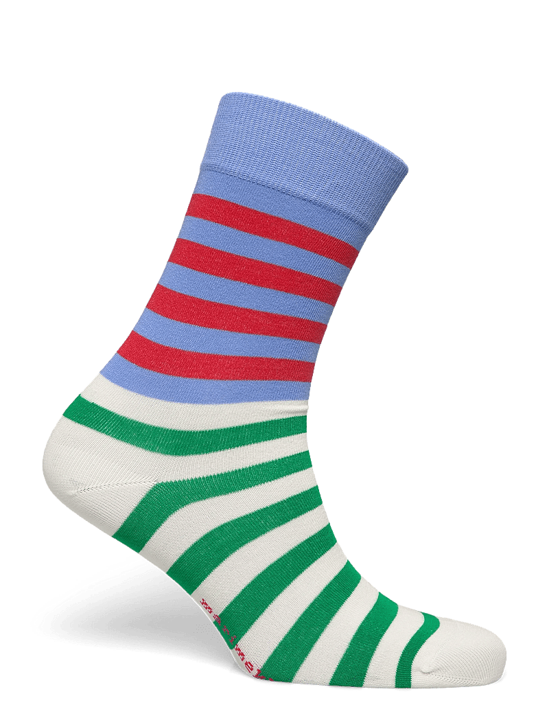 Marimekko - KASVAA TASARAITA UNIKKO TWO - almindelige strømper - blue, red, off white, green - 1